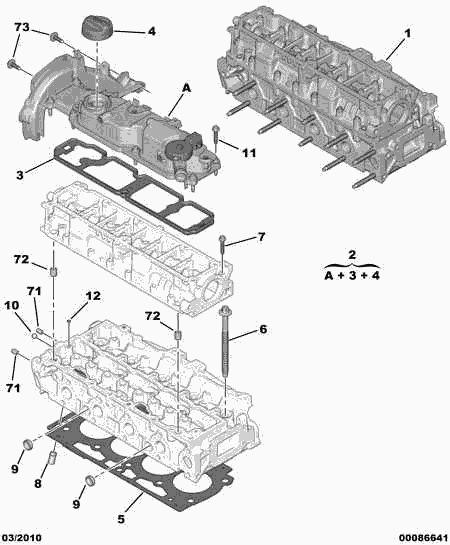 PEUGEOT 0249.G2 - Blīve, Motora bloka galvas vāks autodraugiem.lv