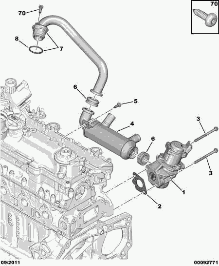 CITROËN/PEUGEOT 1618 44 - Radiators, Izplūdes gāzu recirkulācija autodraugiem.lv