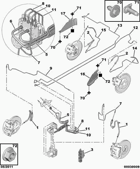 CITROËN/PEUGEOT 4806 67 - Bremžu šļūtene autodraugiem.lv