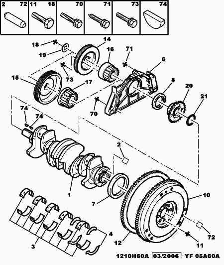 Vauxhall 0127 45 - CRANKSHAFT BEARING SEAL autodraugiem.lv