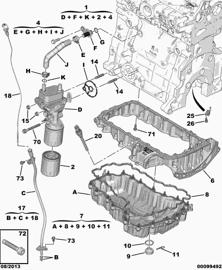 CITROËN/PEUGEOT 98 075 943 80 - Eļļas radiators, Motoreļļa autodraugiem.lv