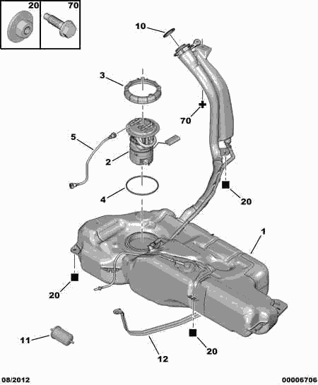 PEUGEOT 1525 KJ - Degvielas sūkņa modulis autodraugiem.lv