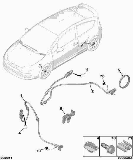 CITROËN/PEUGEOT 4545.F5 - Devējs, Riteņu griešanās ātrums autodraugiem.lv