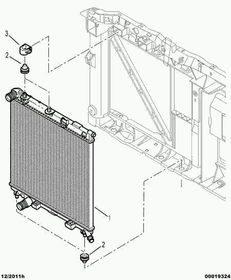 PEUGEOT 1330.S1 - Radiators, Motora dzesēšanas sistēma autodraugiem.lv