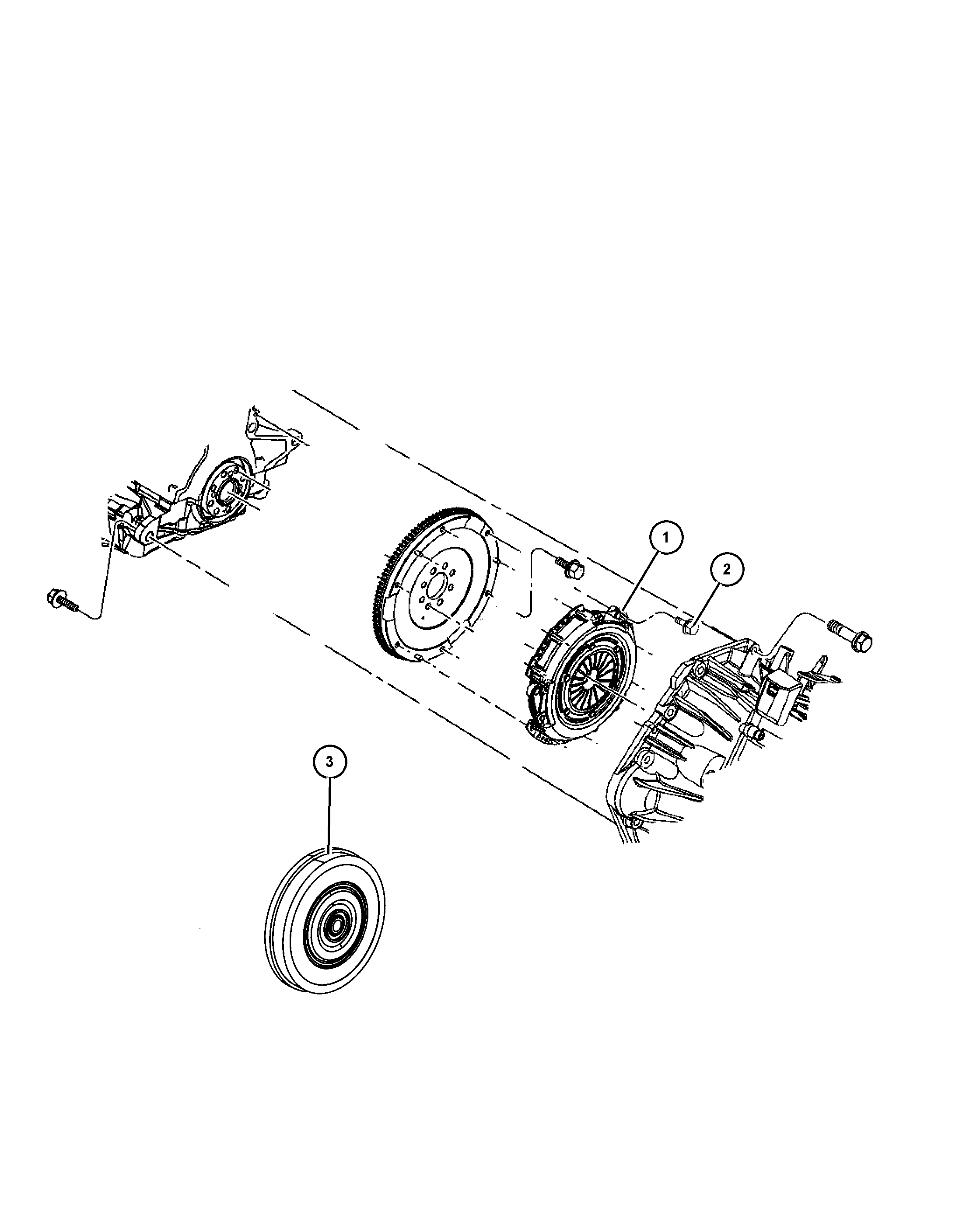 Chrysler 5062 025AD - CLUTCH MODULAR  FOR EBA ENGINE ONLY autodraugiem.lv