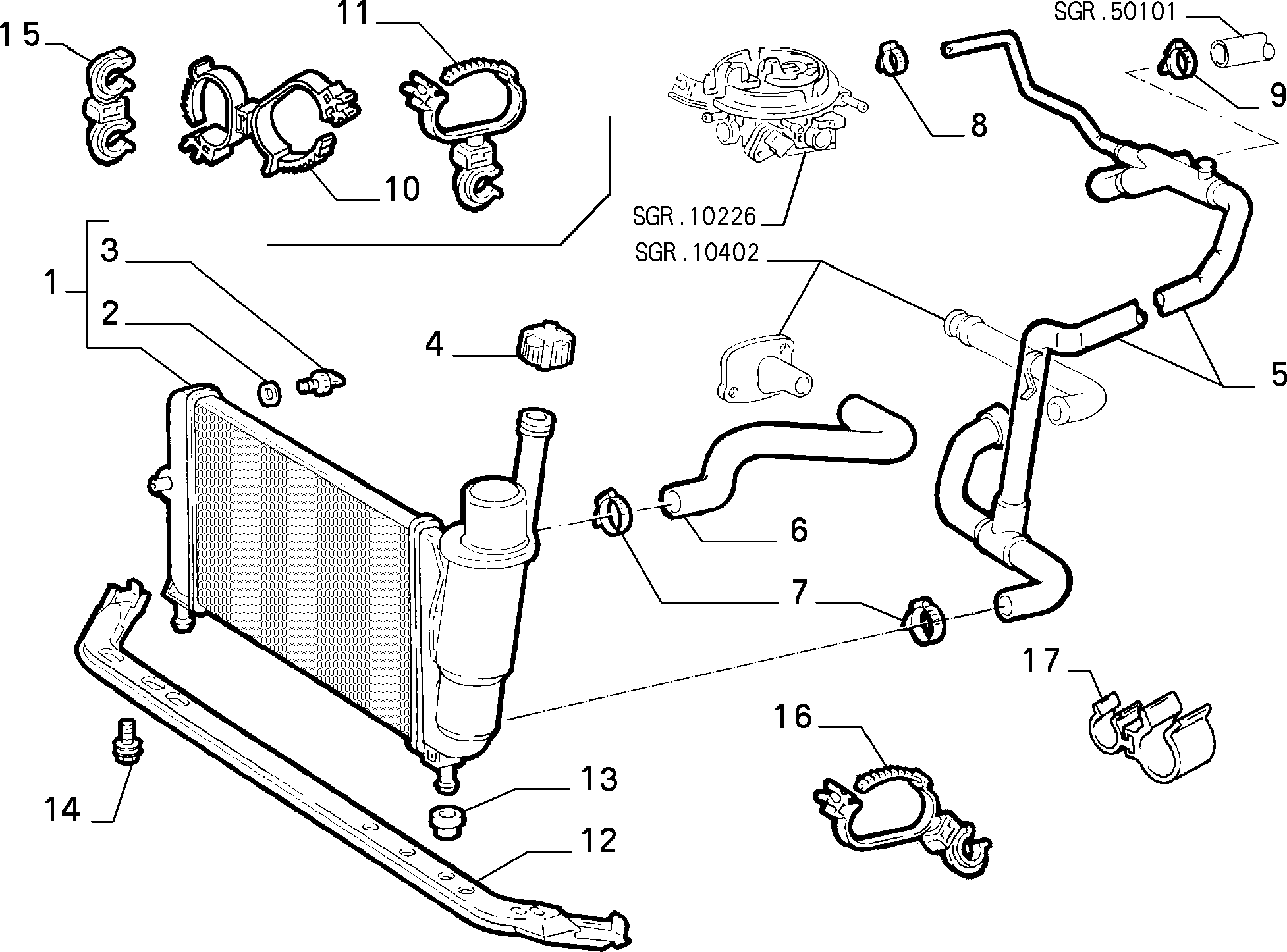 Alfa Romeo 46465015 - Radiators, Motora dzesēšanas sistēma autodraugiem.lv