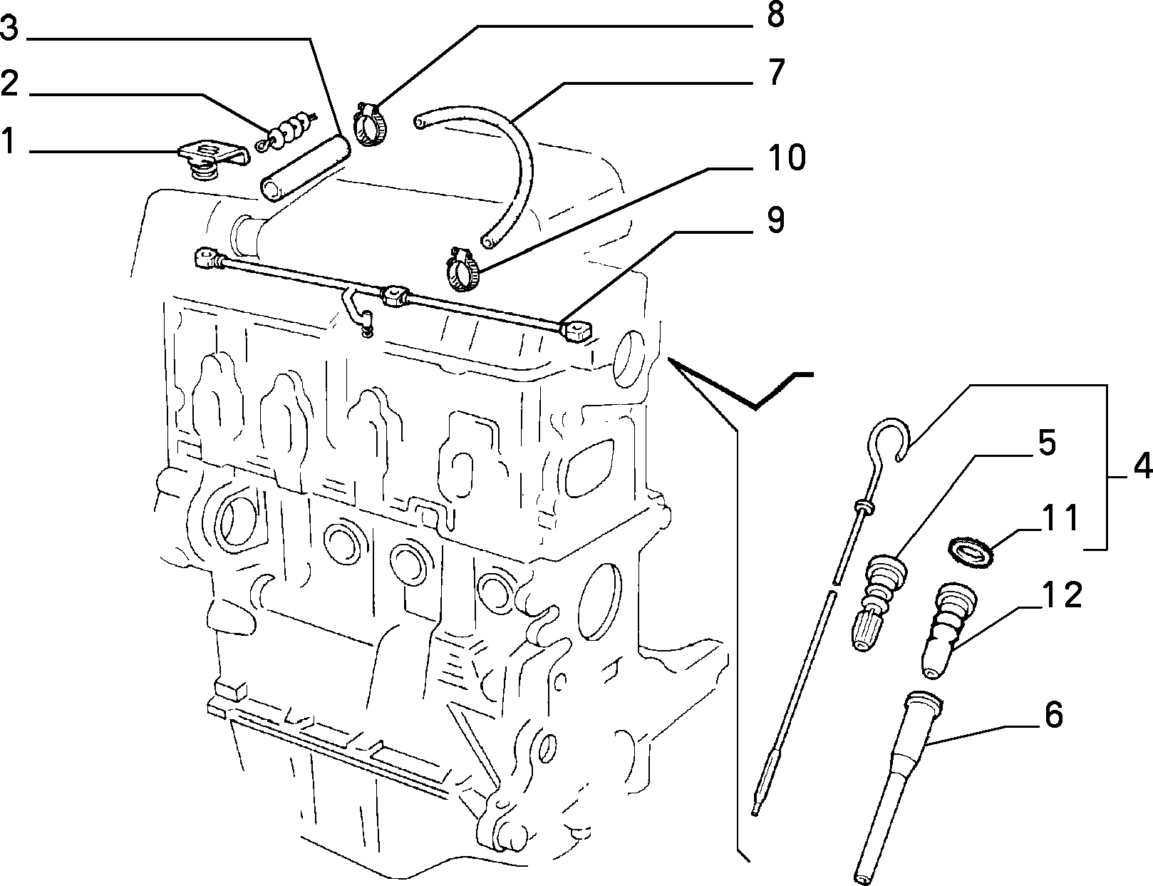 FIAT 7537699 - Eļļas šļūtene autodraugiem.lv