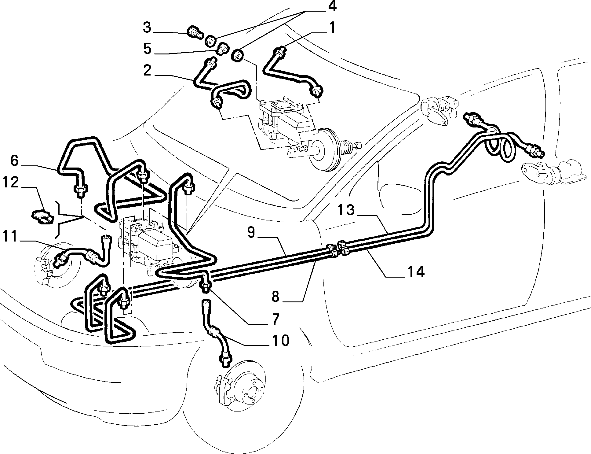 FIAT 46423177 - Bremžu šļūtene autodraugiem.lv