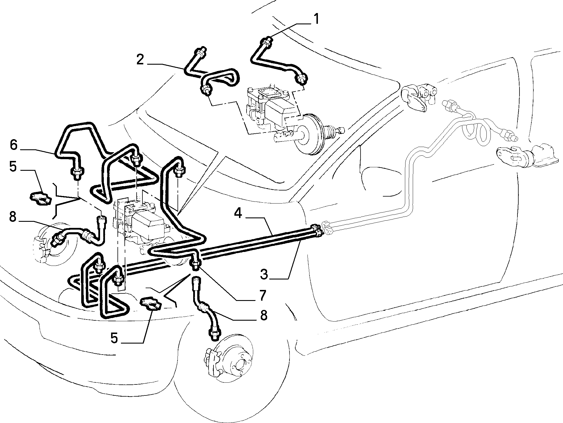 Lancia 46481634 - Bremžu šļūtene autodraugiem.lv