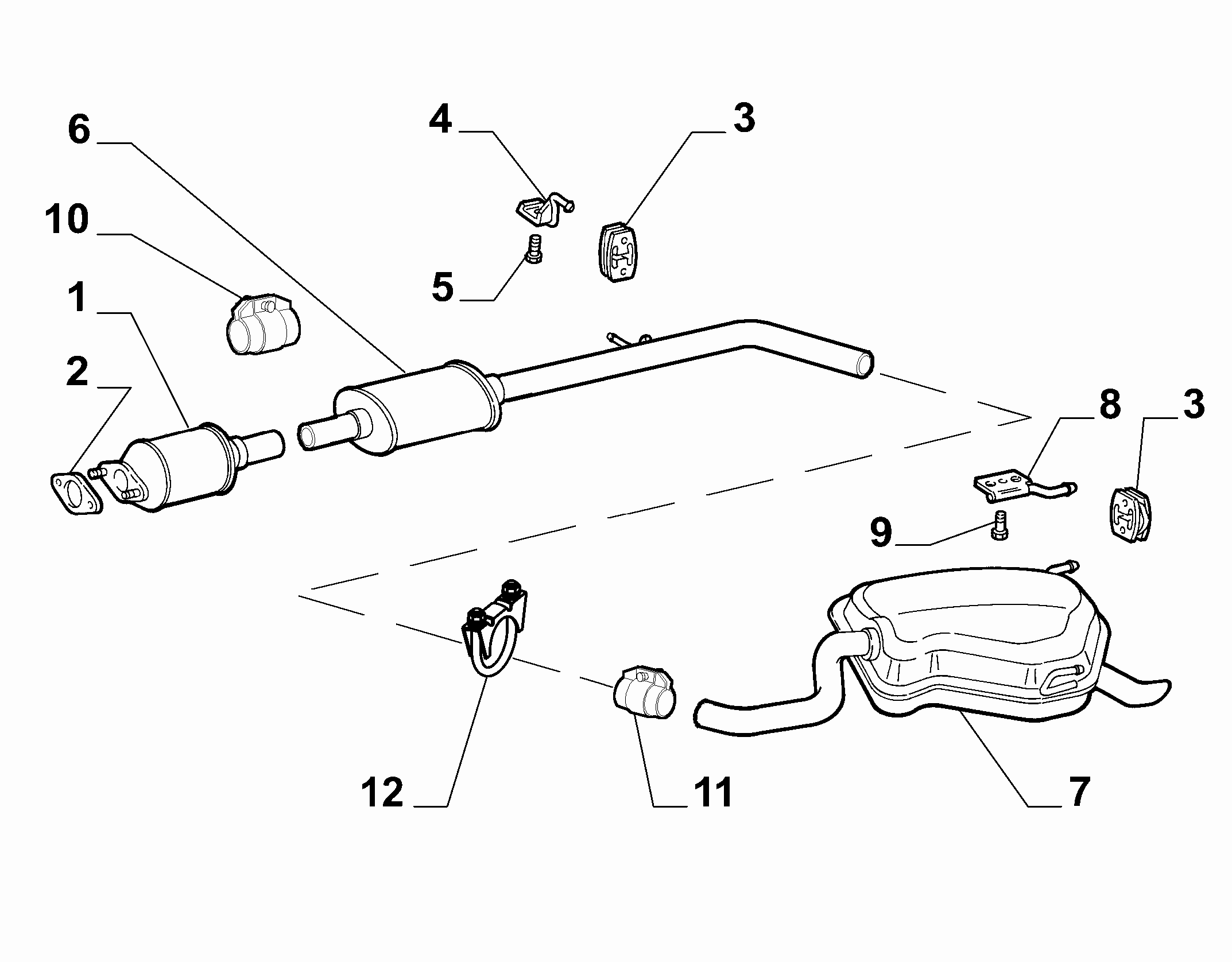 FIAT 46756612 - Savienojošie elementi, Izplūdes gāzu sistēma autodraugiem.lv