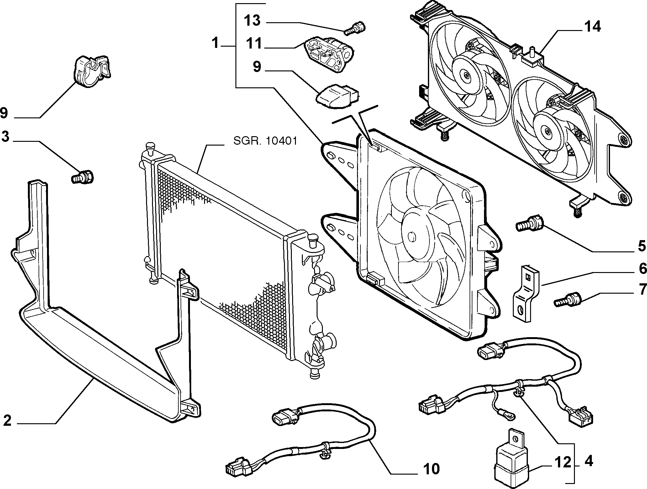 FIAT 51738696 - Ventilators, Motora dzesēšanas sistēma autodraugiem.lv