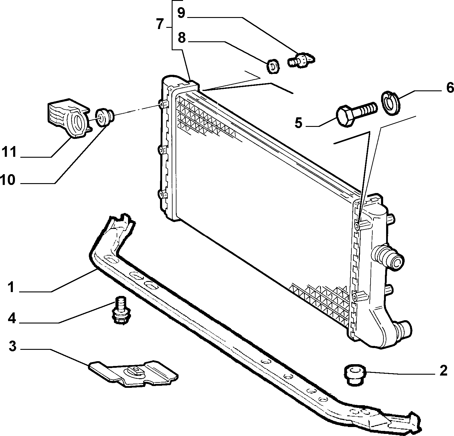 Alfarome/Fiat/Lanci 46546944 - Radiators, Motora dzesēšanas sistēma autodraugiem.lv