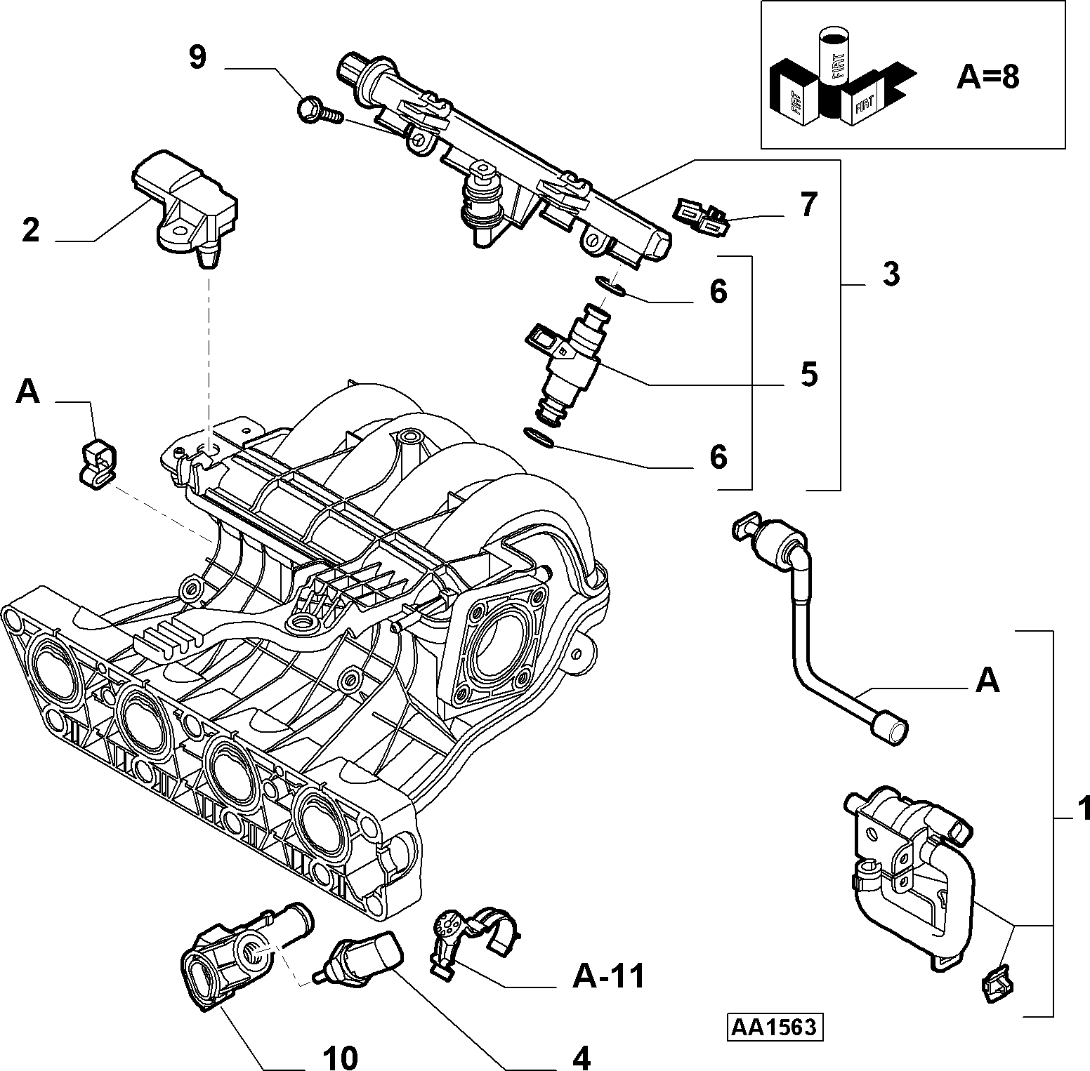 Lancia 71732447 - Devējs, Pūtes spiediens autodraugiem.lv