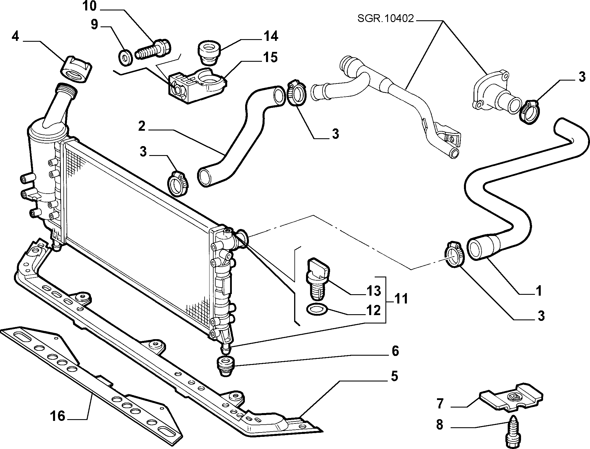 FIAT 46827081 - Radiators, Motora dzesēšanas sistēma autodraugiem.lv