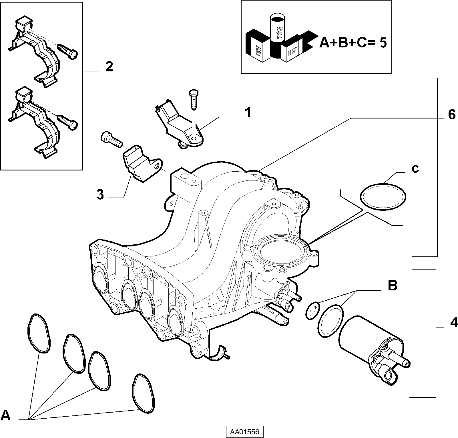 FIAT 77363792 - Devējs, Pūtes spiediens autodraugiem.lv