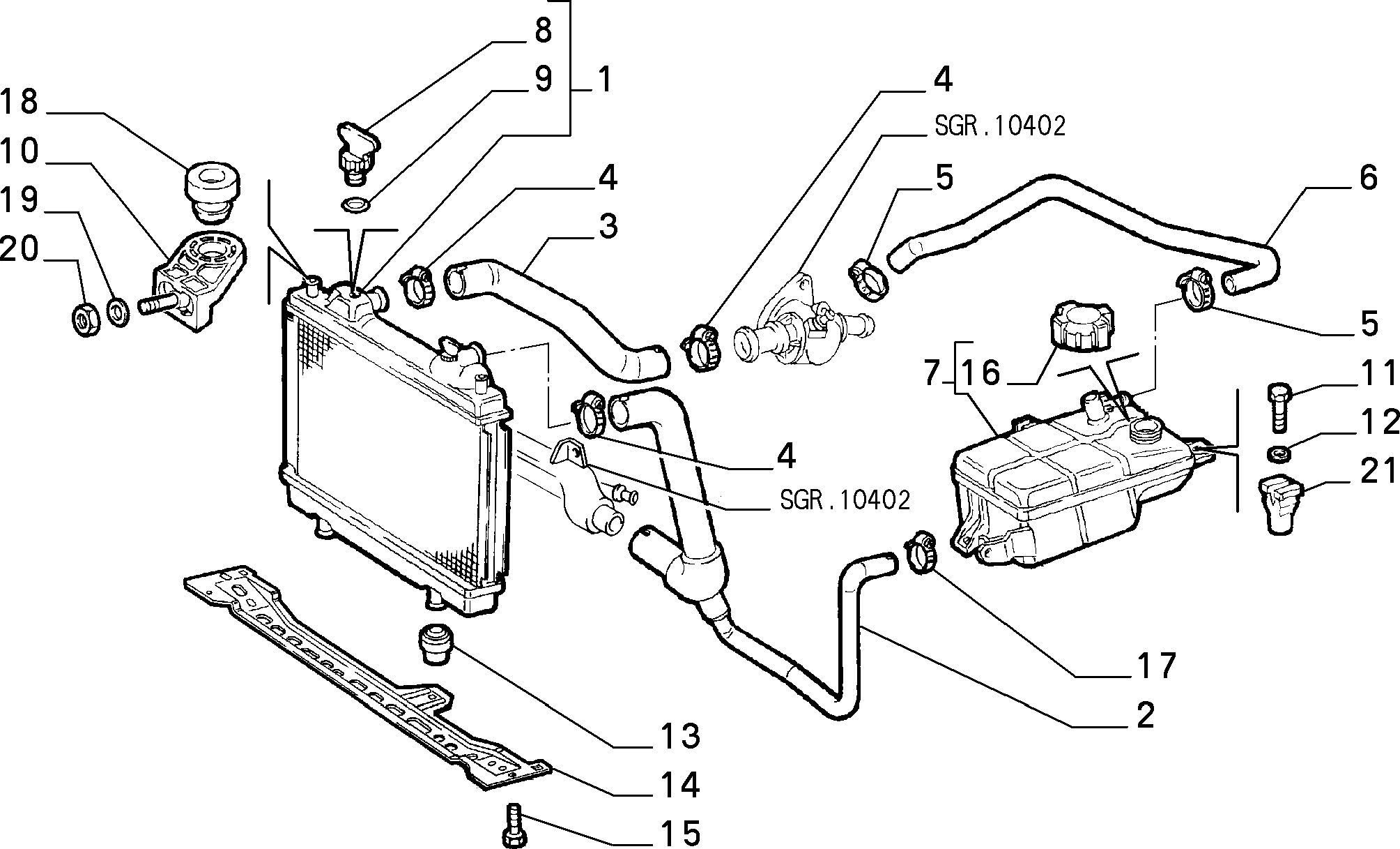 Lancia 7794069 - Radiators, Motora dzesēšanas sistēma autodraugiem.lv