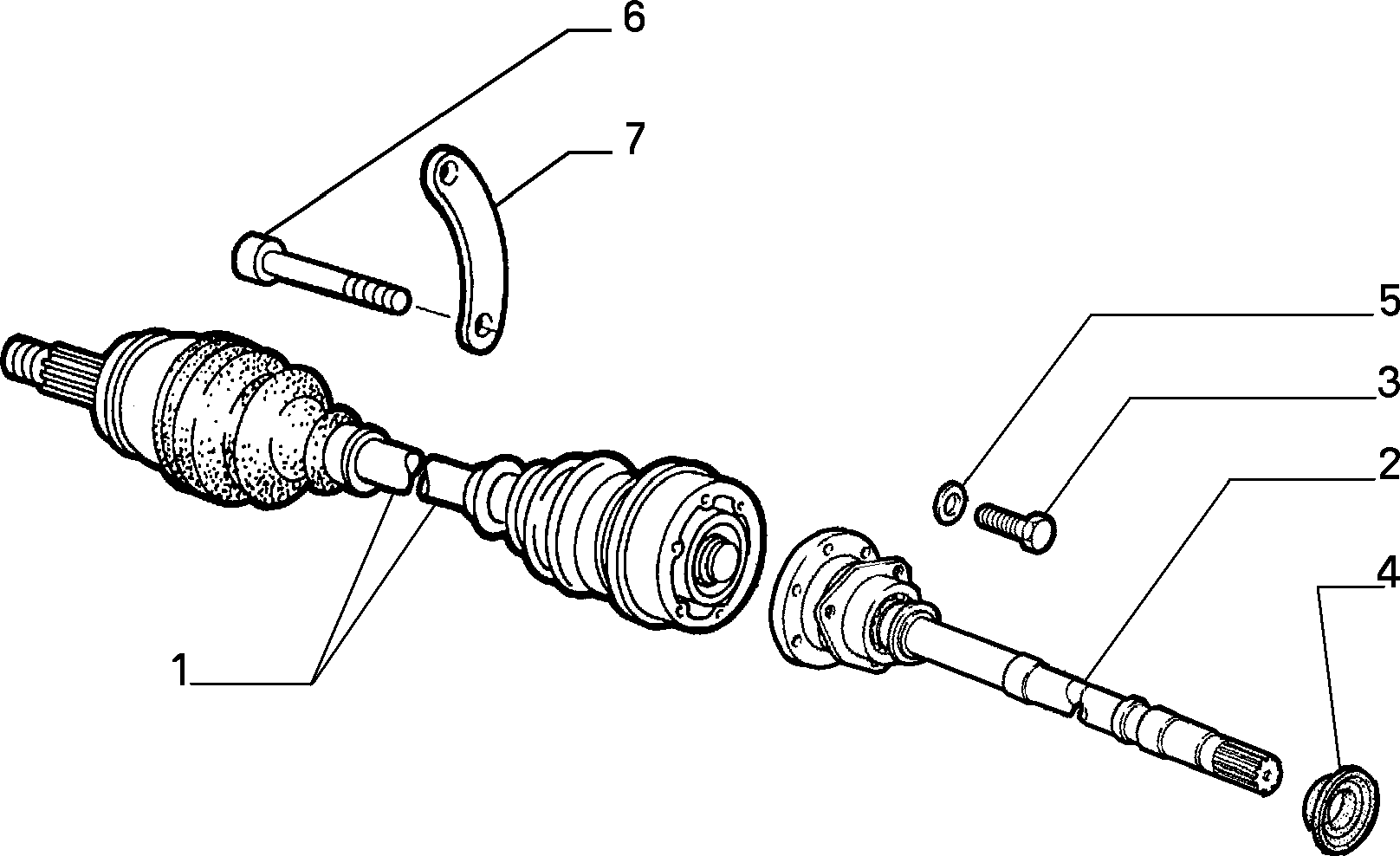 FIAT 46307150 - Piedziņas vārpsta autodraugiem.lv