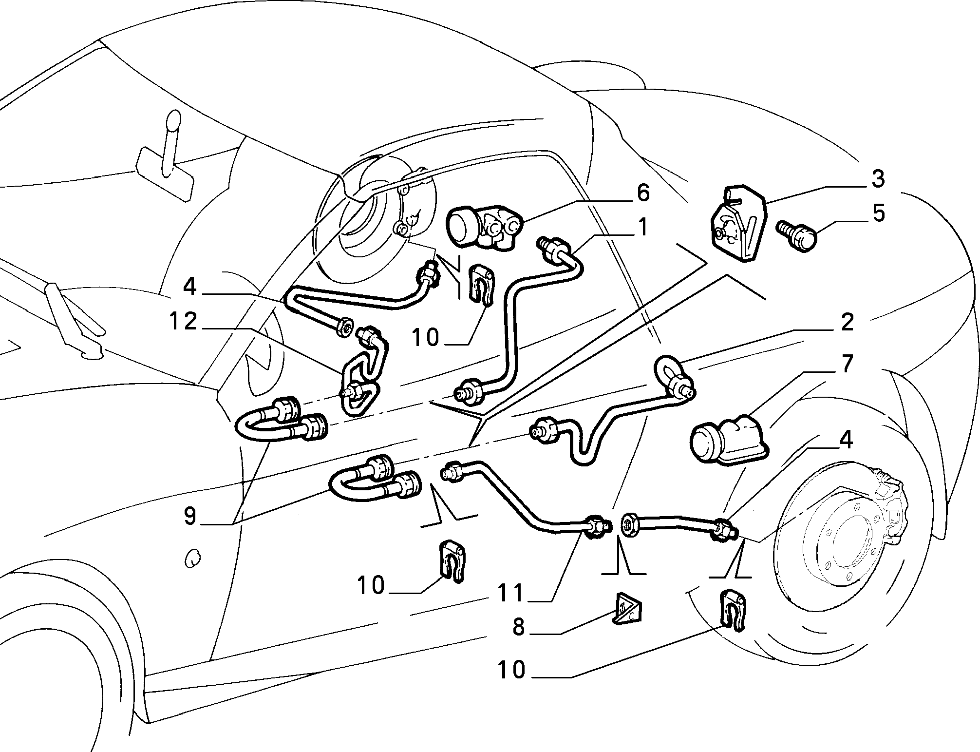 FIAT 71736960 - Bremžu šļūtene autodraugiem.lv