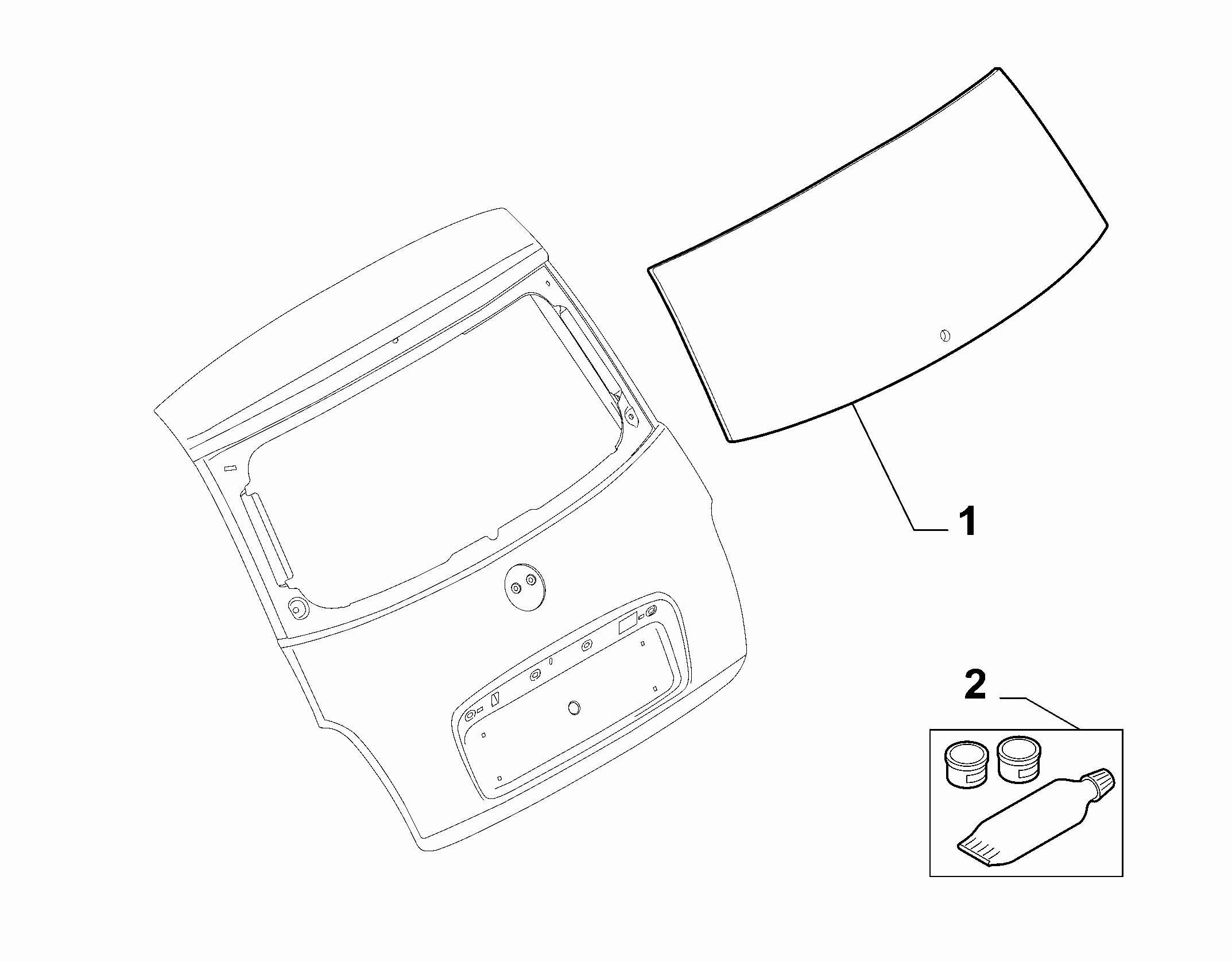 FIAT 51787632 - Aizmugurējais stikls autodraugiem.lv