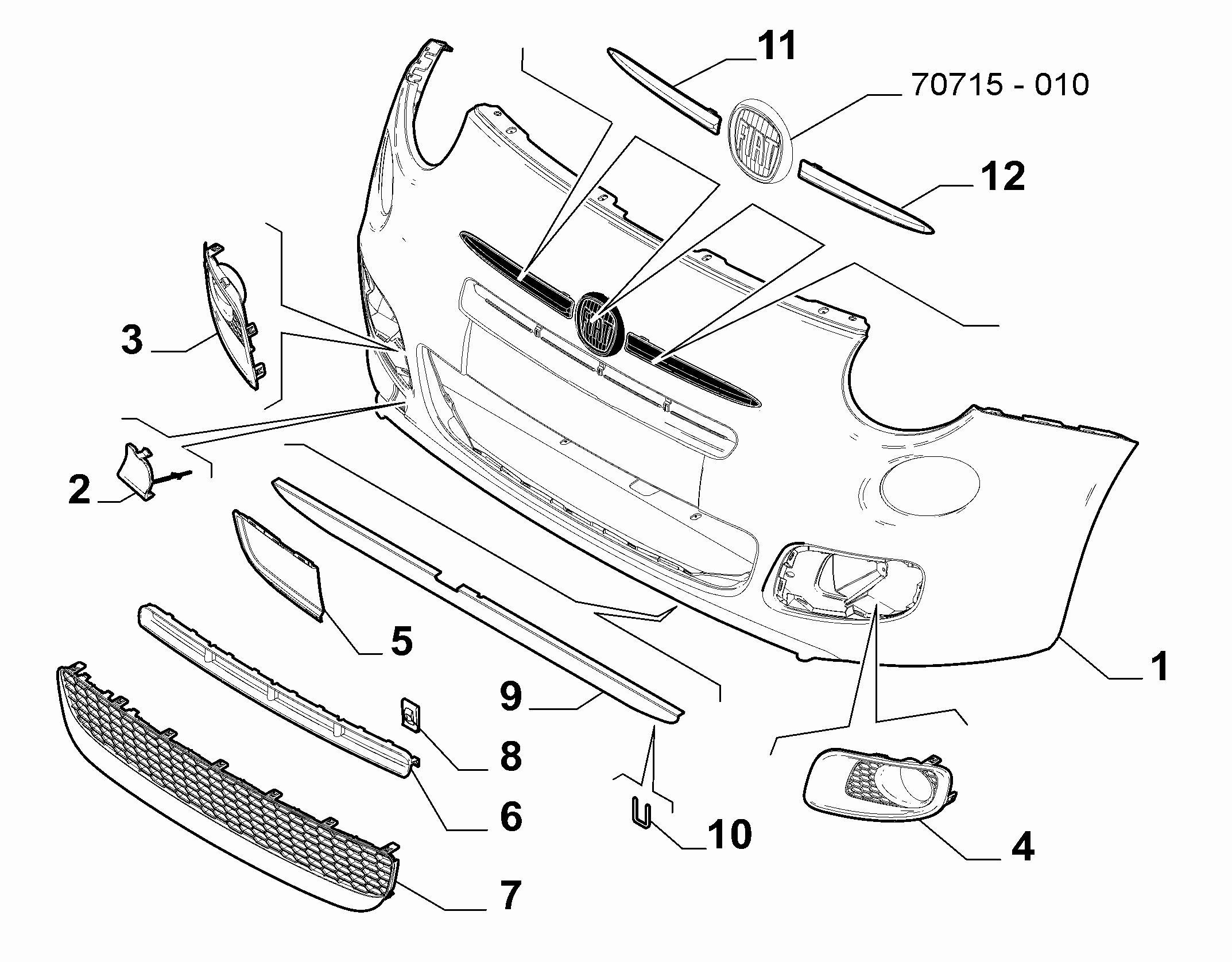 FIAT 51861057 - Spoilers autodraugiem.lv