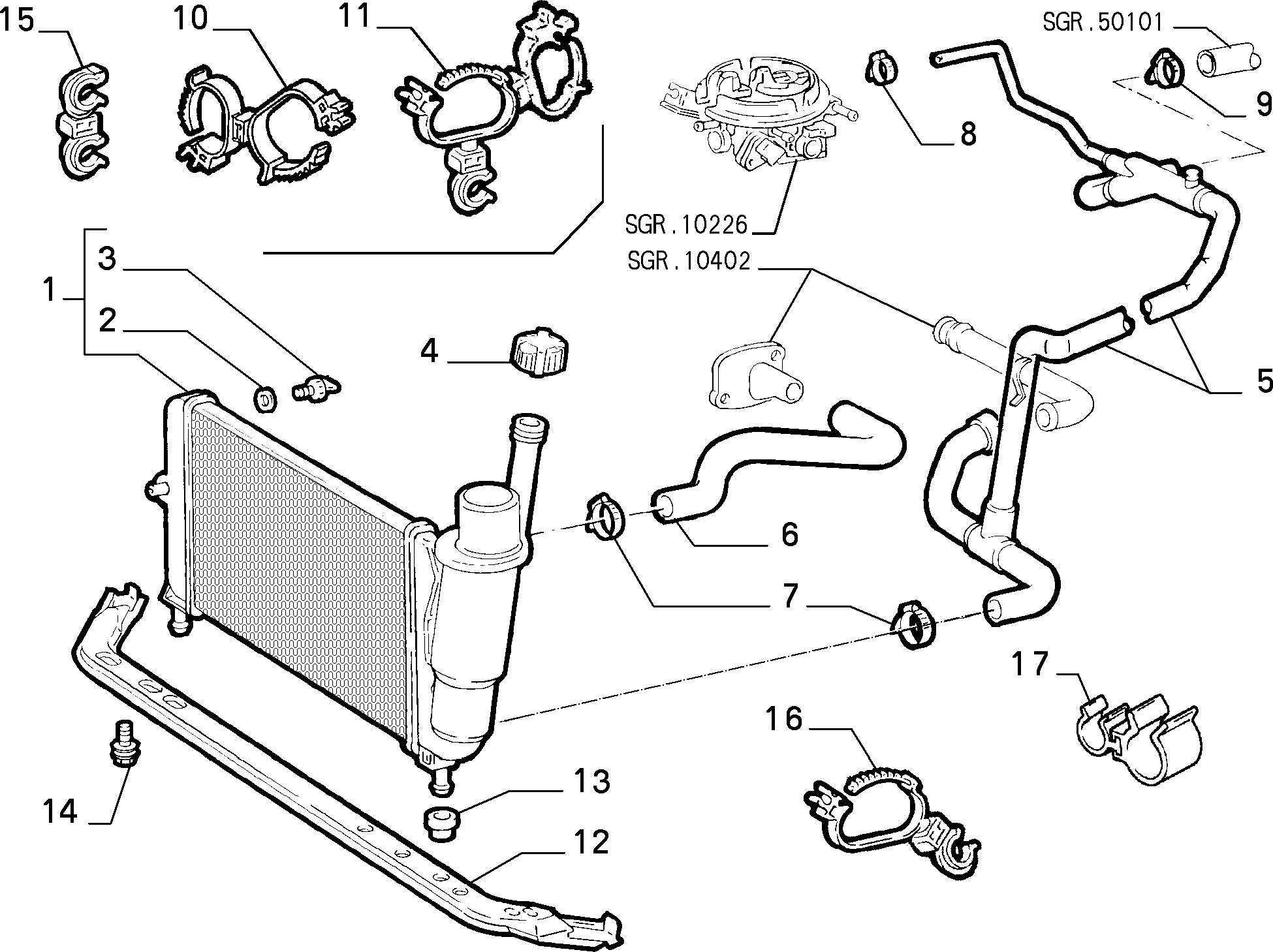 FIAT 46465021 - Radiators, Motora dzesēšanas sistēma autodraugiem.lv