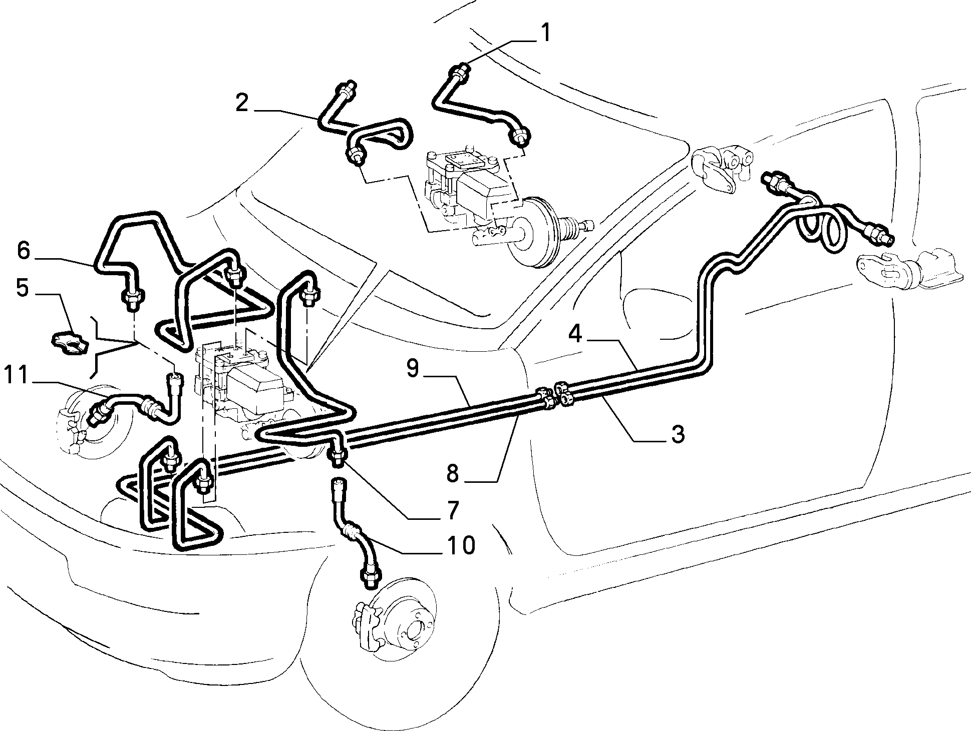 Lancia 71736968 - Bremžu šļūtene autodraugiem.lv