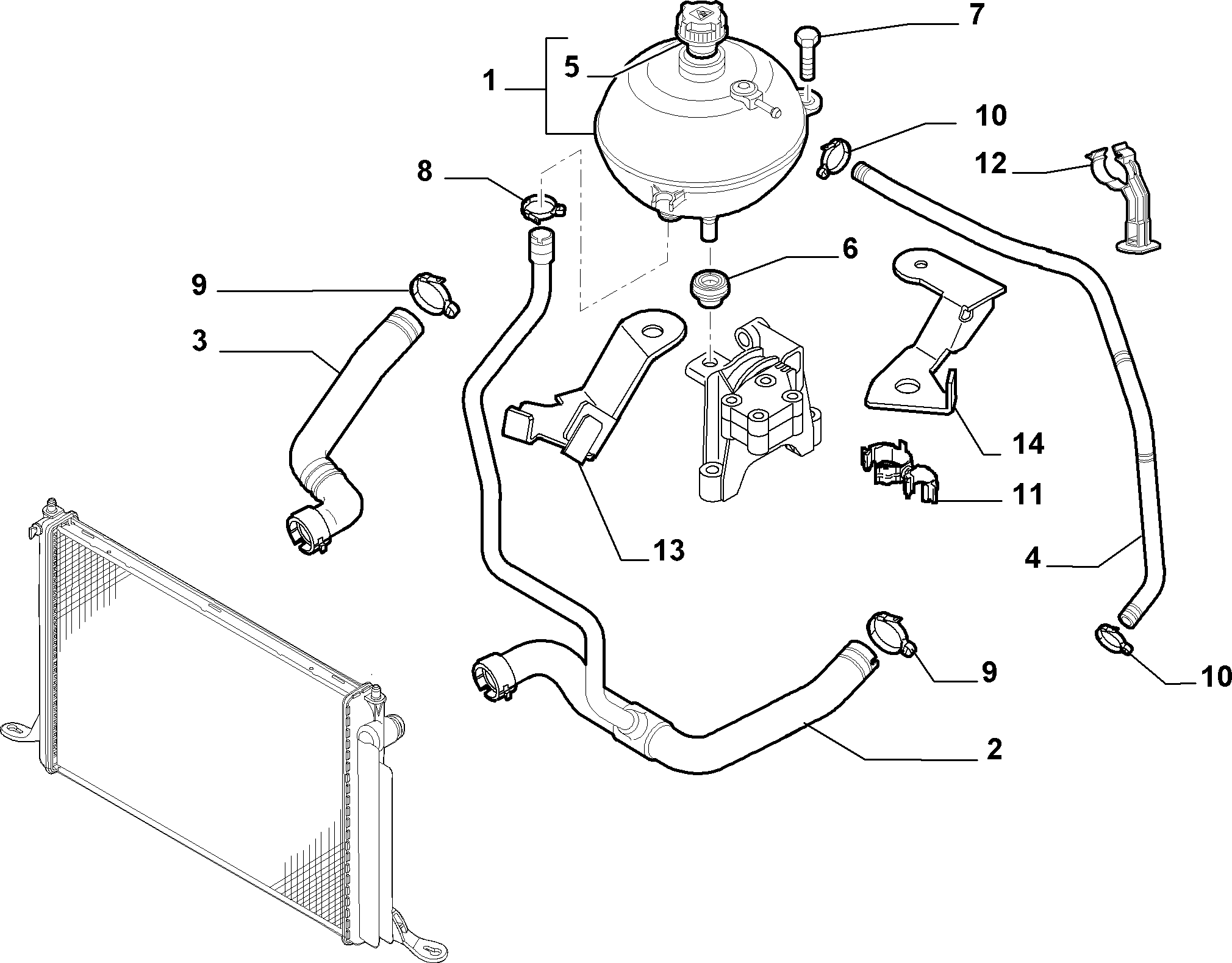 Abarth 51722078 - Kompensācijas tvertne, Dzesēšanas šķidrums autodraugiem.lv