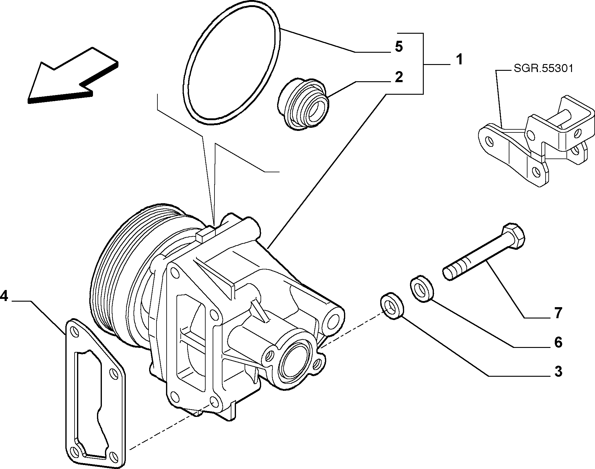 Lancia 46444355 - Ūdenssūknis autodraugiem.lv