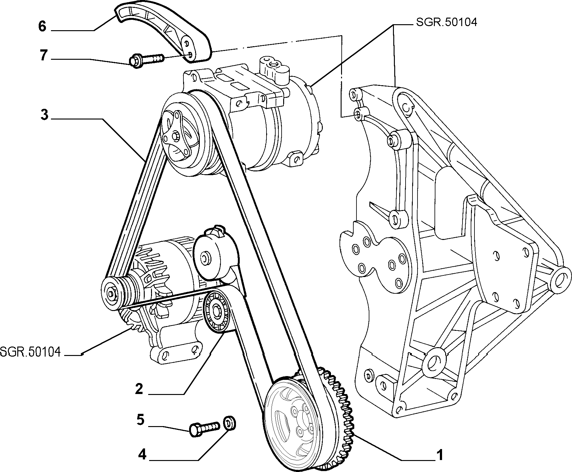 Alfa Romeo 55184060 - Ķīļrievu siksna autodraugiem.lv