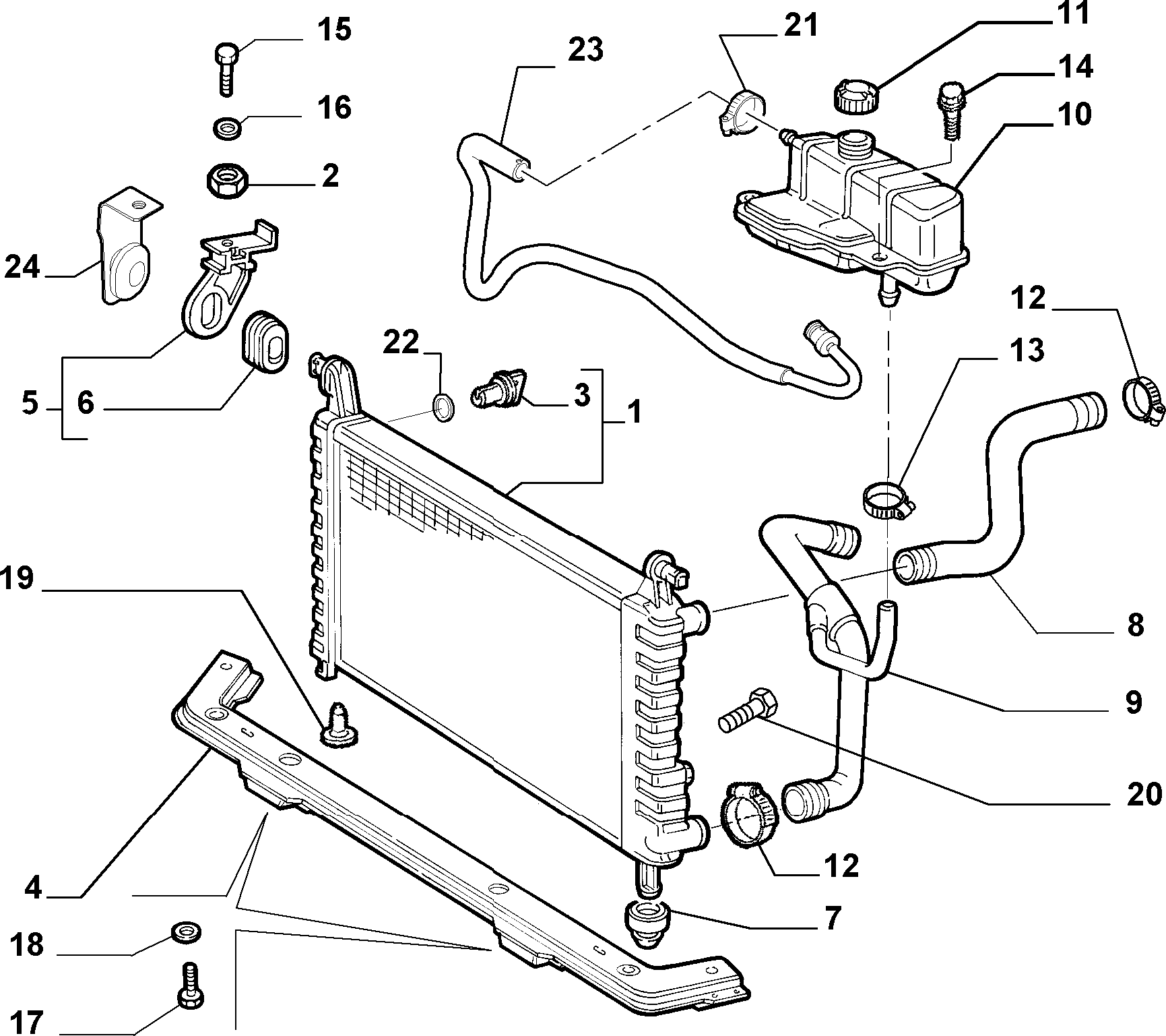 FIAT 46819261 - Radiators, Motora dzesēšanas sistēma autodraugiem.lv