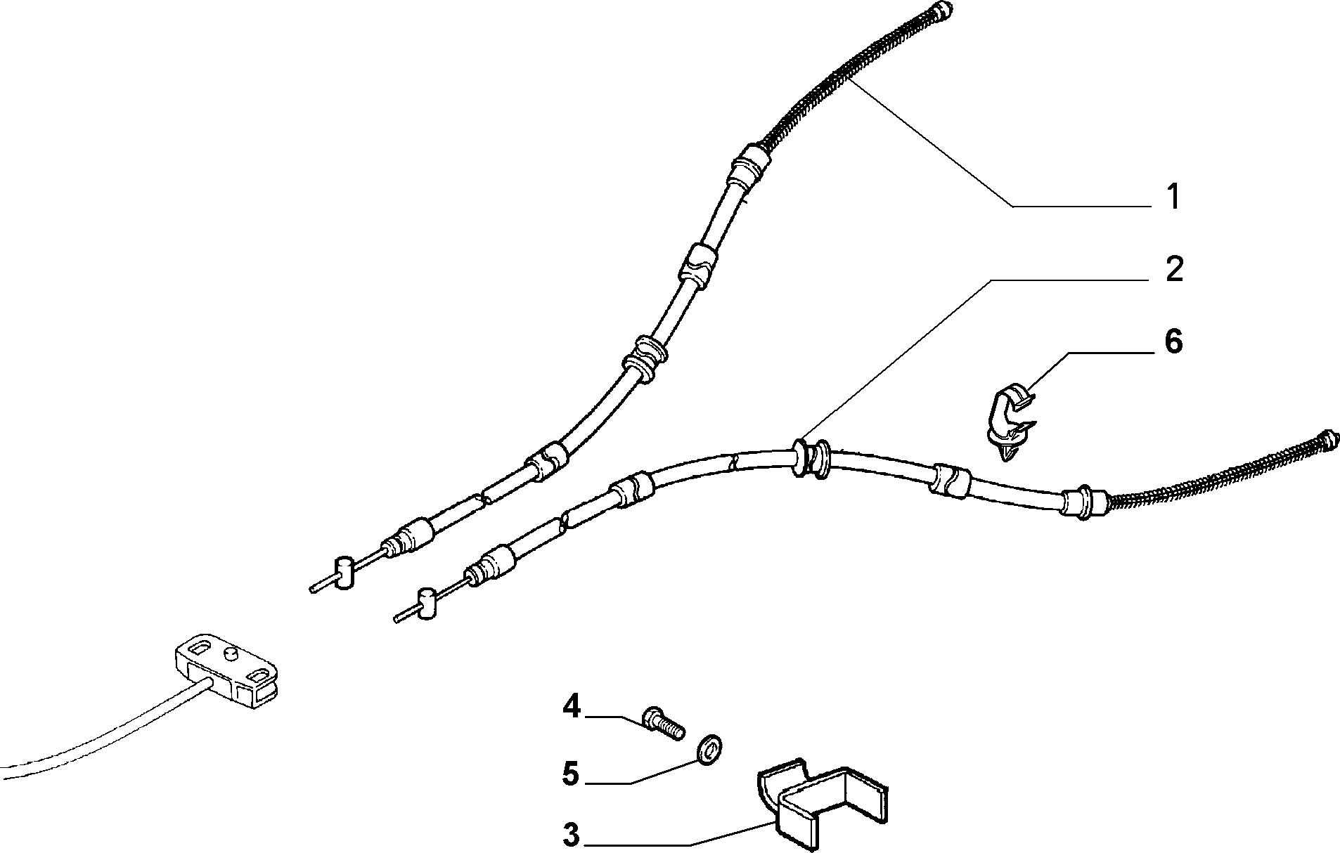 FIAT 46847416 - Trose, Stāvbremžu sistēma autodraugiem.lv