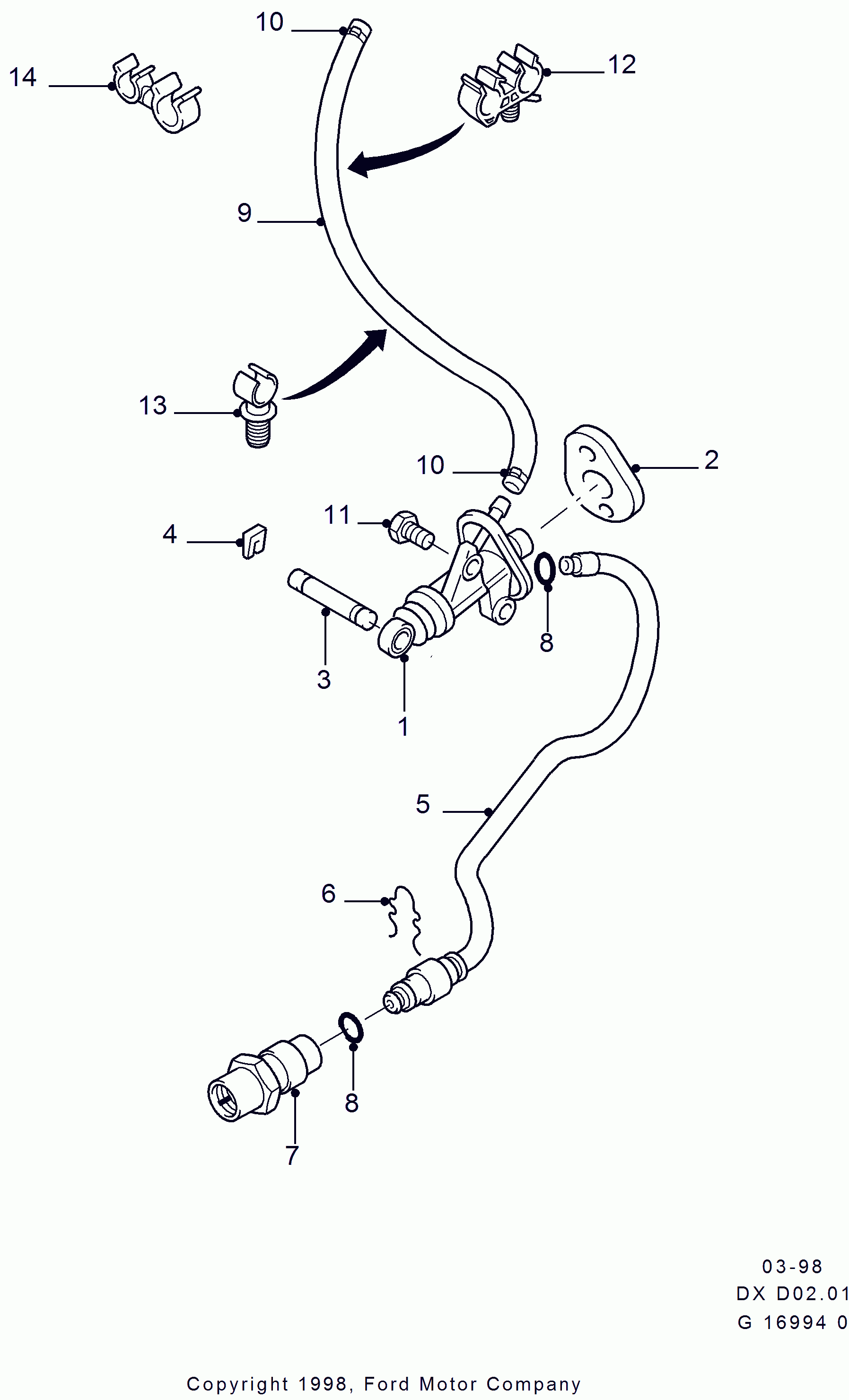 FORD 1049107 - Virzītājčaula, Sajūgs autodraugiem.lv