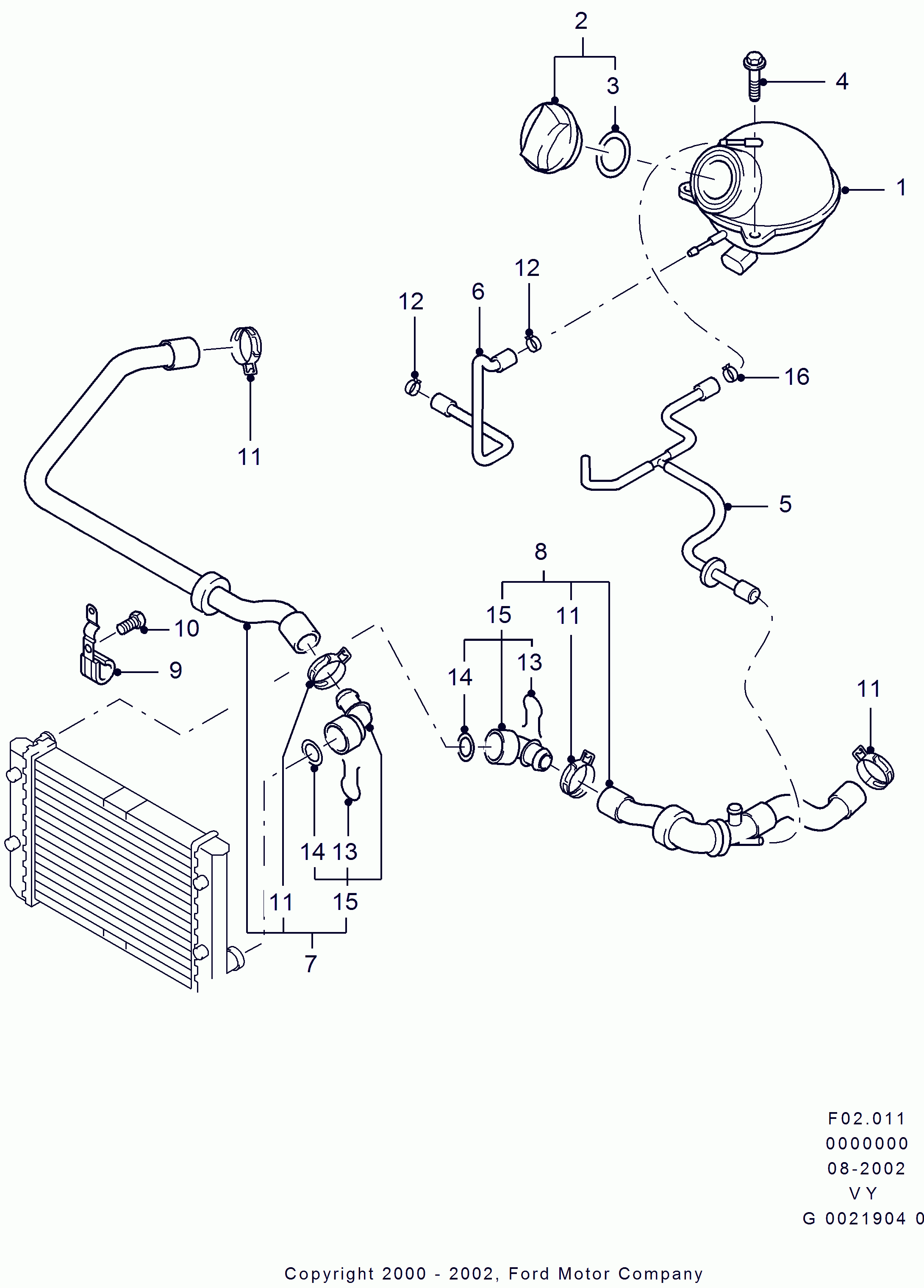 FORD 1110212 - Hose - Radiator, Lower autodraugiem.lv