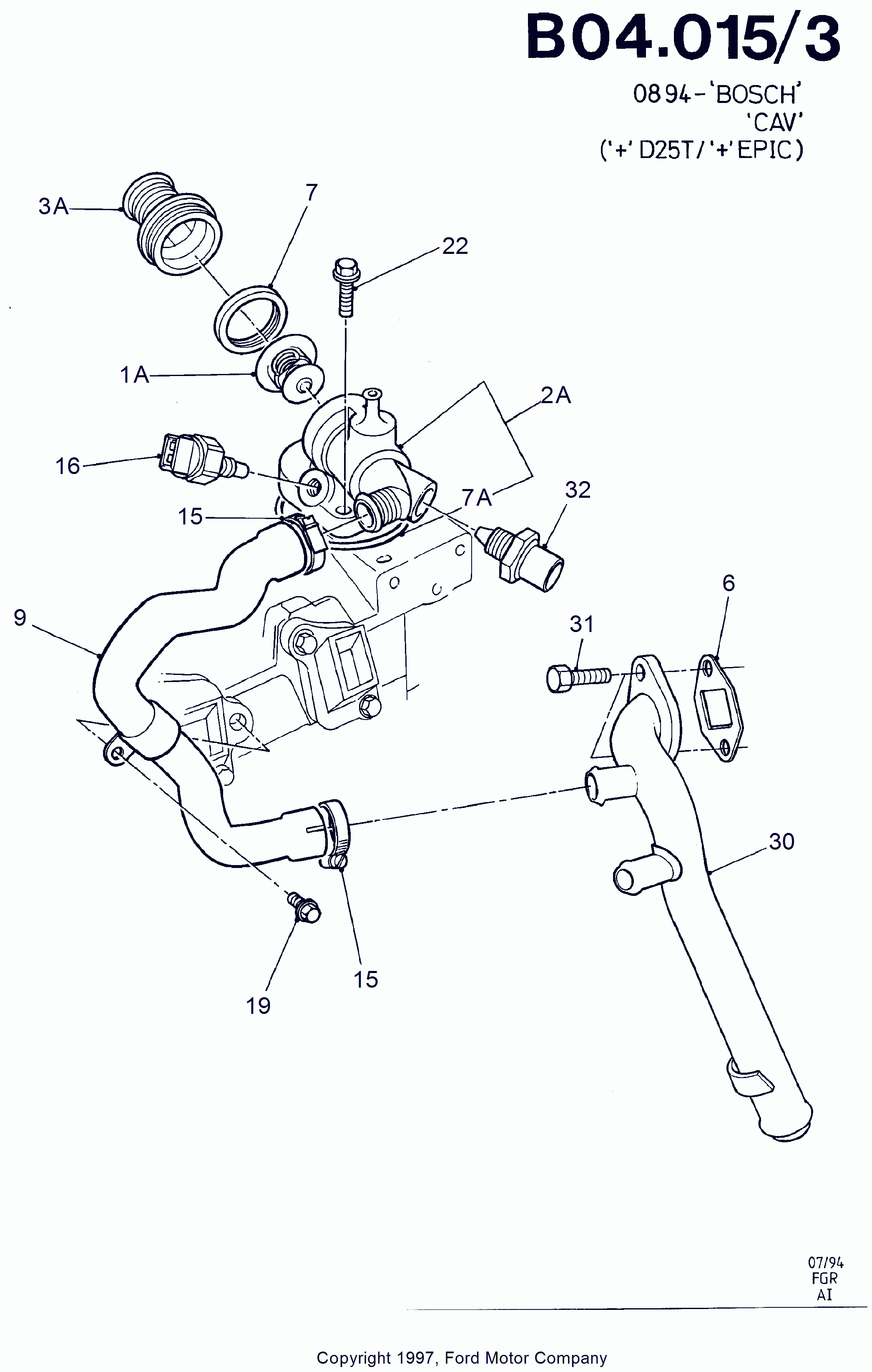 FORD 1093991 - Termostats, Dzesēšanas šķidrums autodraugiem.lv