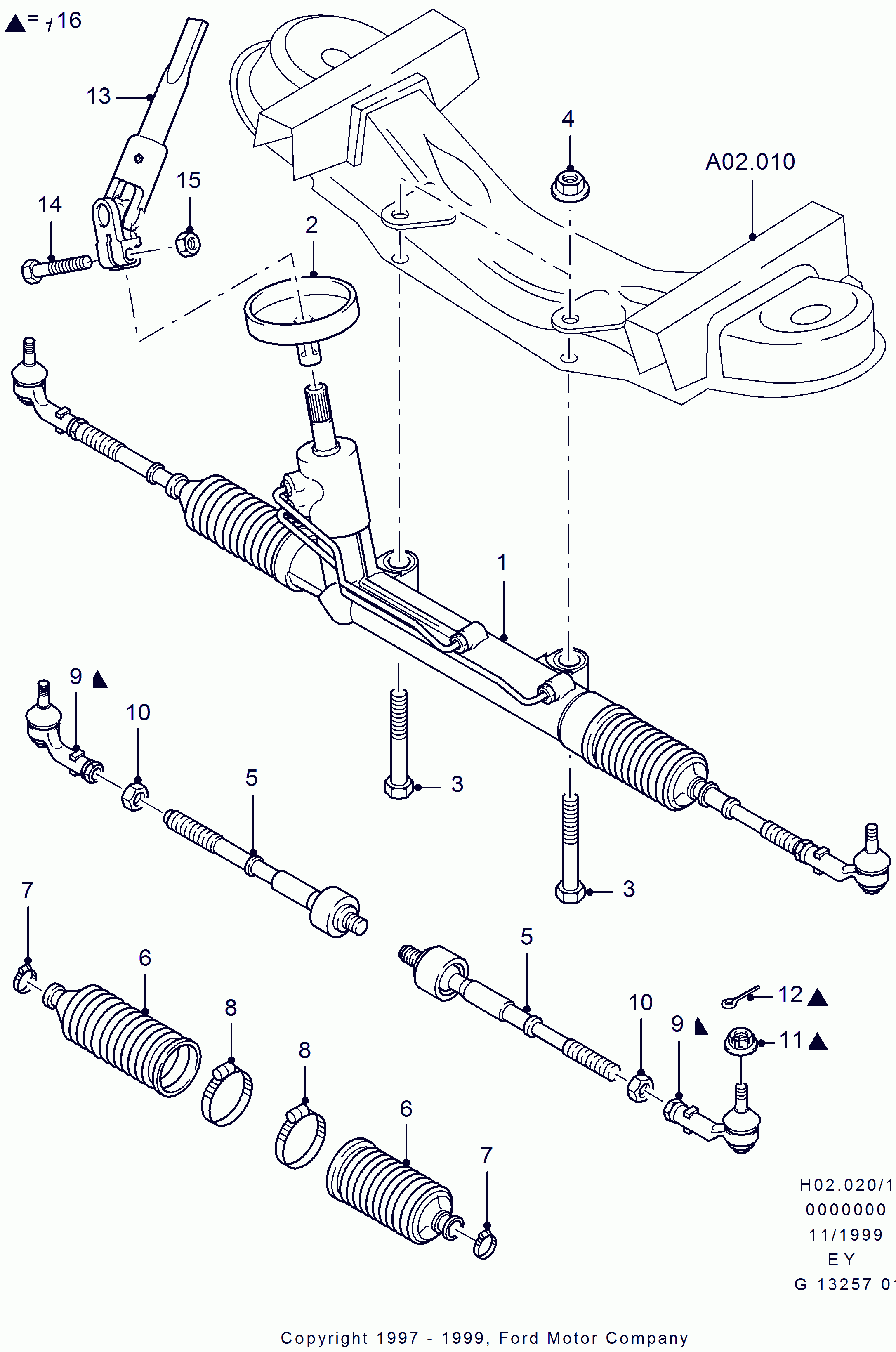 FORD 5028810 - Stūres mehānisms autodraugiem.lv