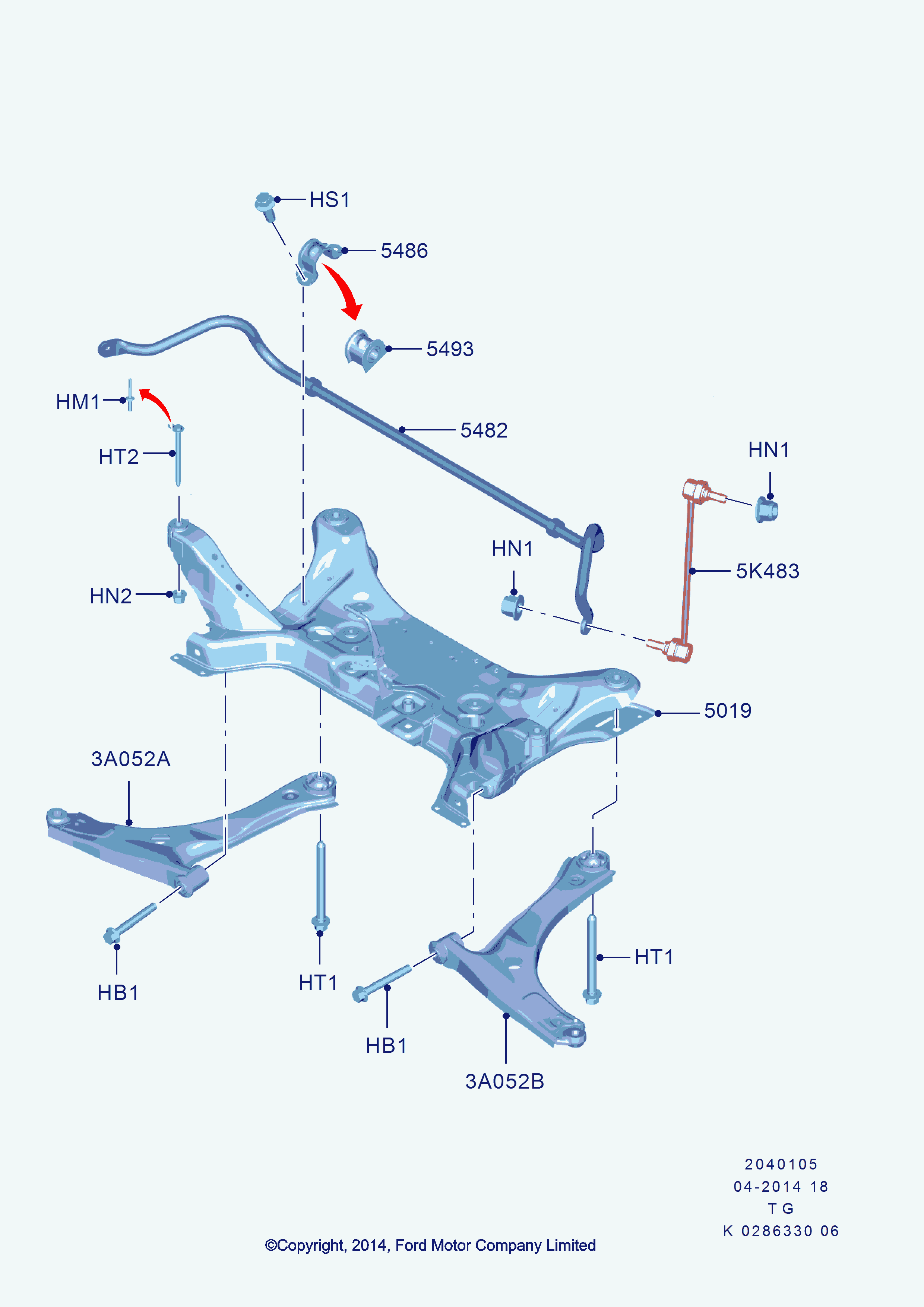 FORD 1831354 - Neatkarīgās balstiekārtas svira, Riteņa piekare autodraugiem.lv