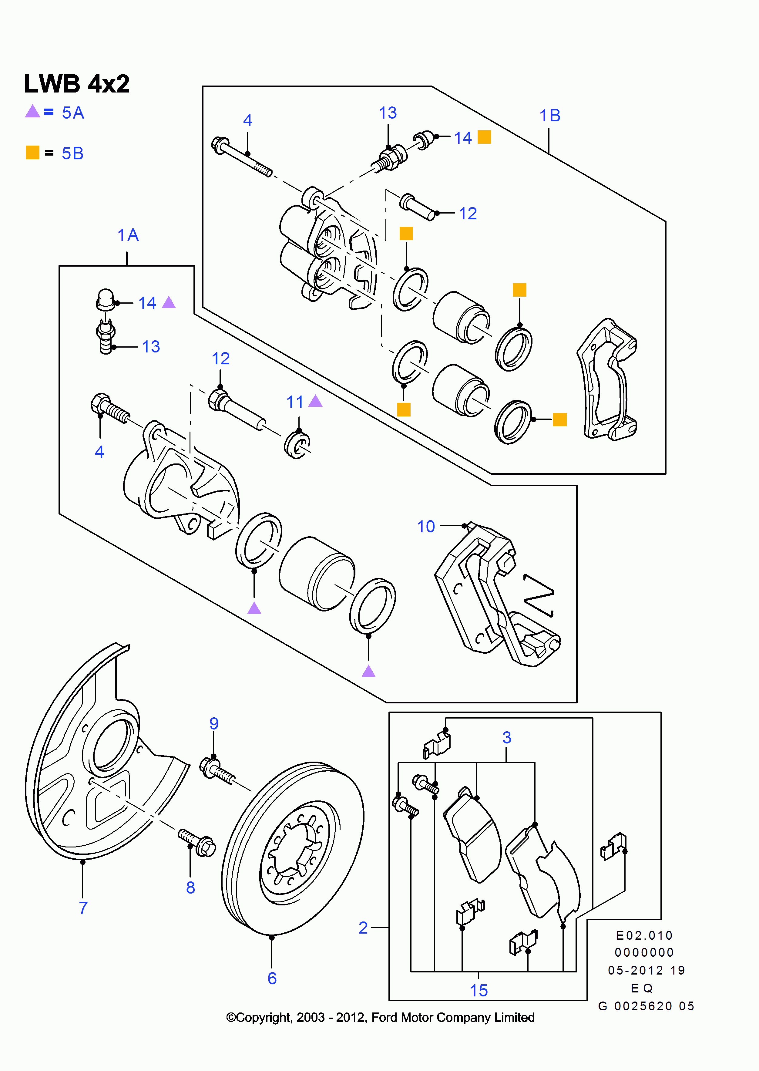 FORD 1356600 - Bremžu uzliku kompl., Disku bremzes autodraugiem.lv