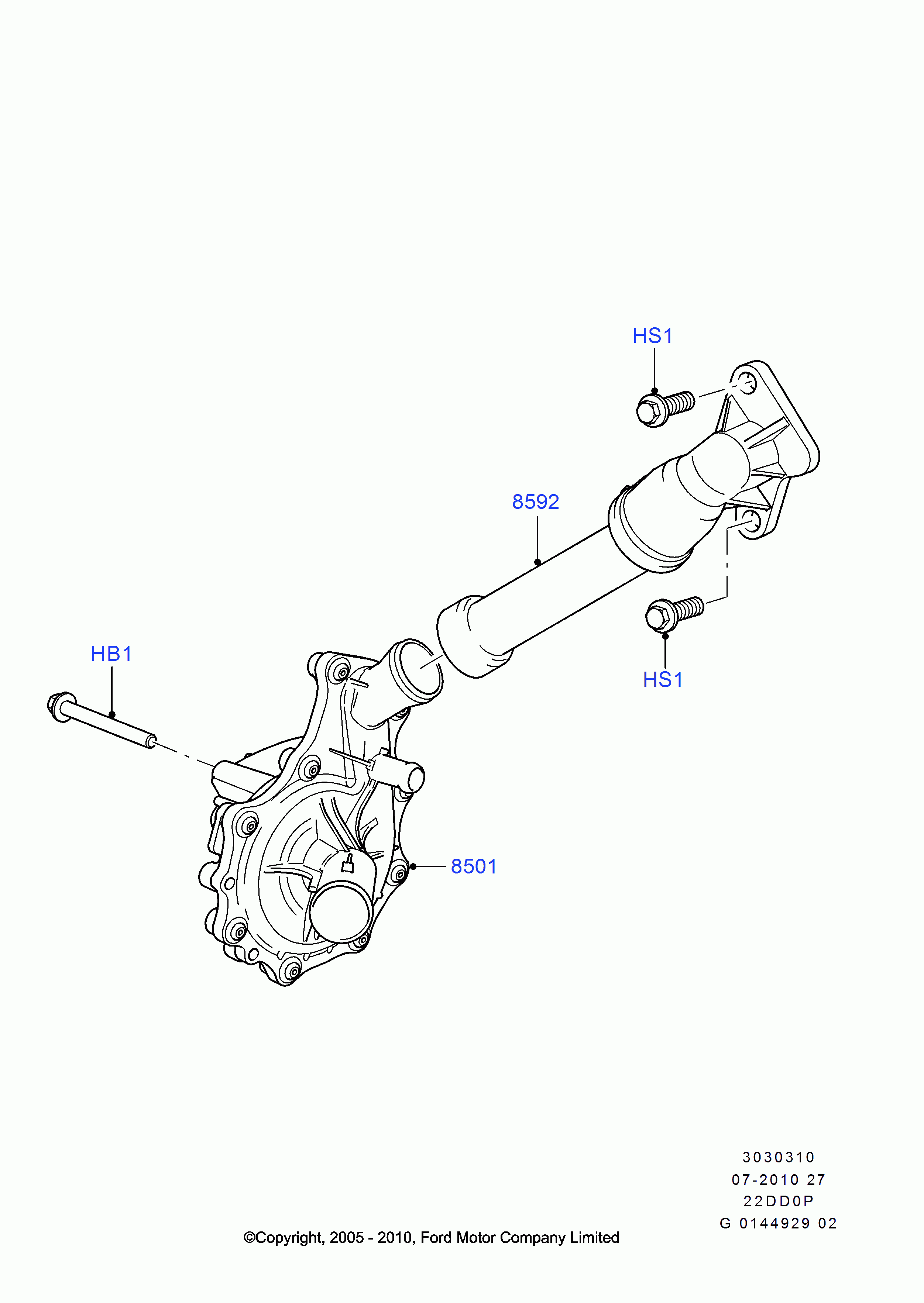 FORD 1 381 796 - Ūdenssūknis autodraugiem.lv