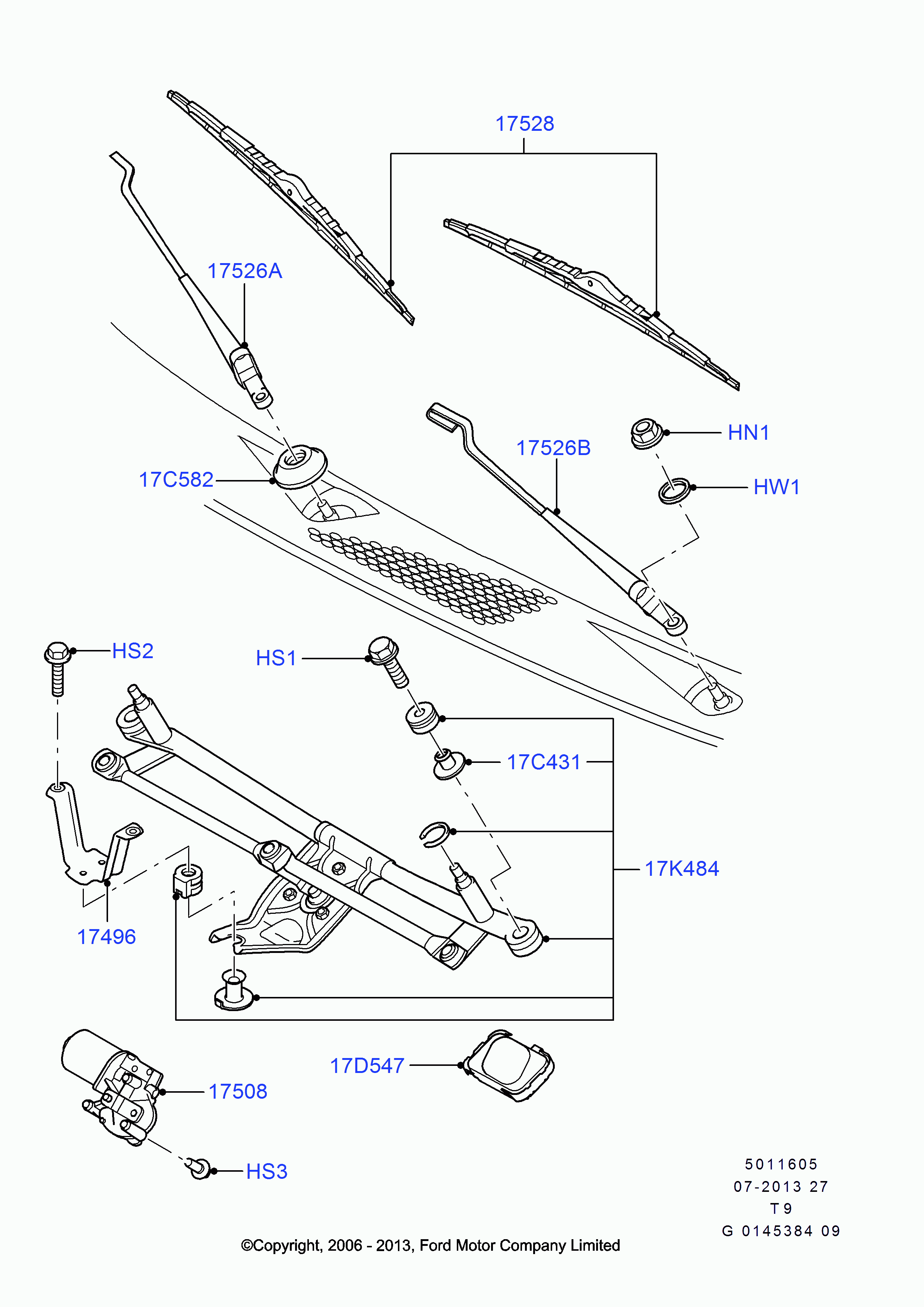 FORD 1 097 546 - Stikla tīrītāju motors autodraugiem.lv