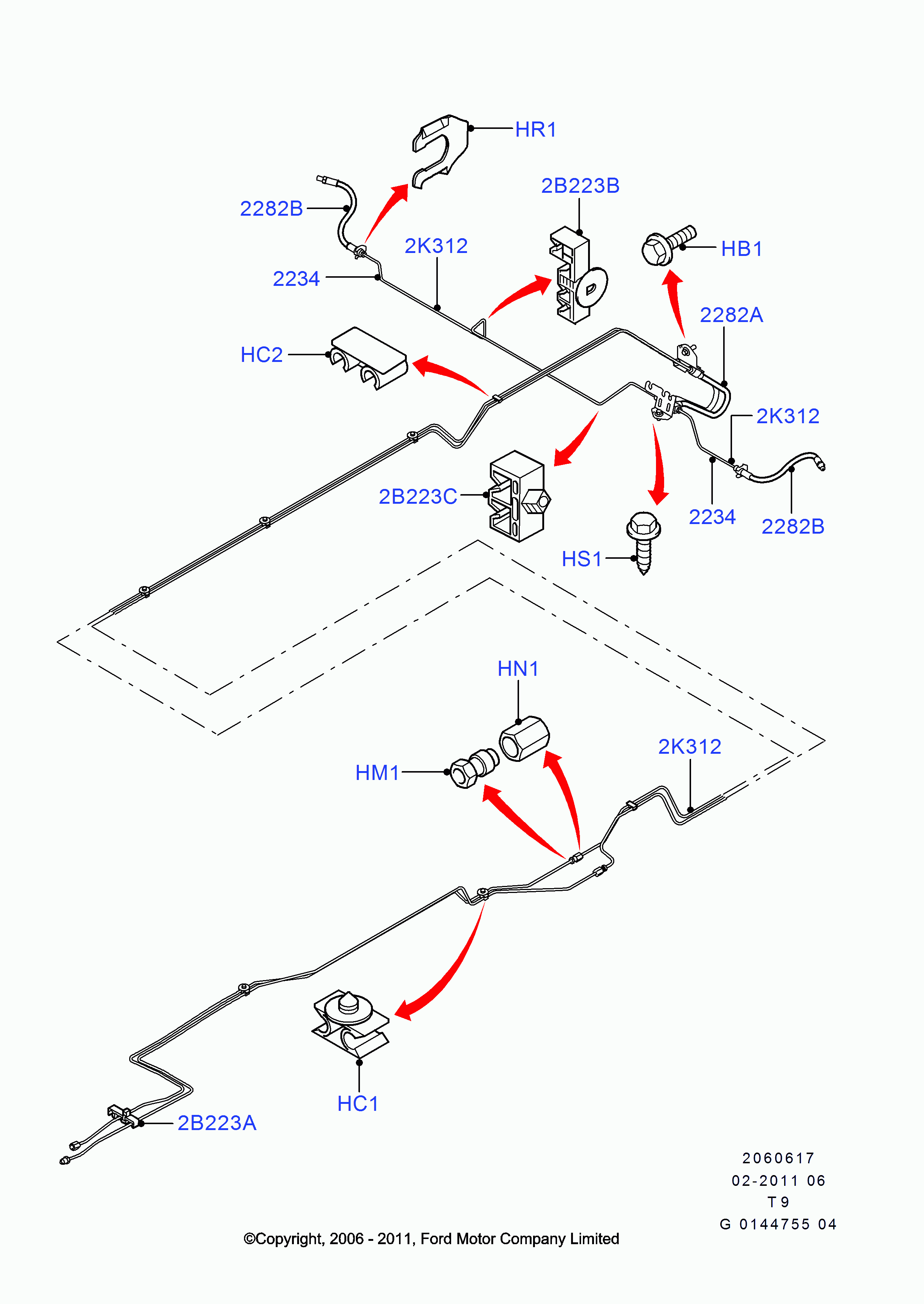 FORD 1438806 - Bremžu šļūtene autodraugiem.lv