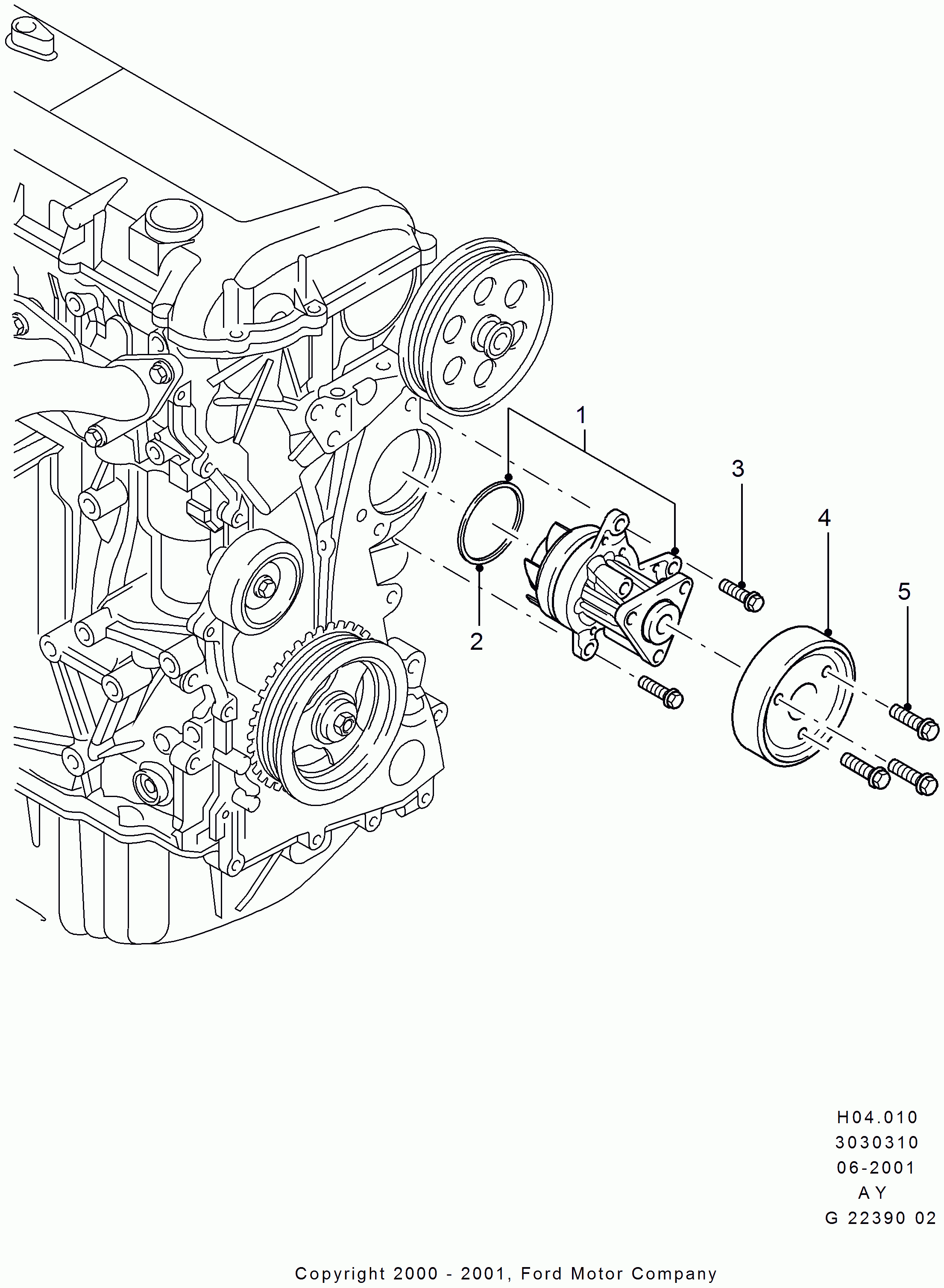 FORD 5 264 597 - Ūdenssūknis autodraugiem.lv