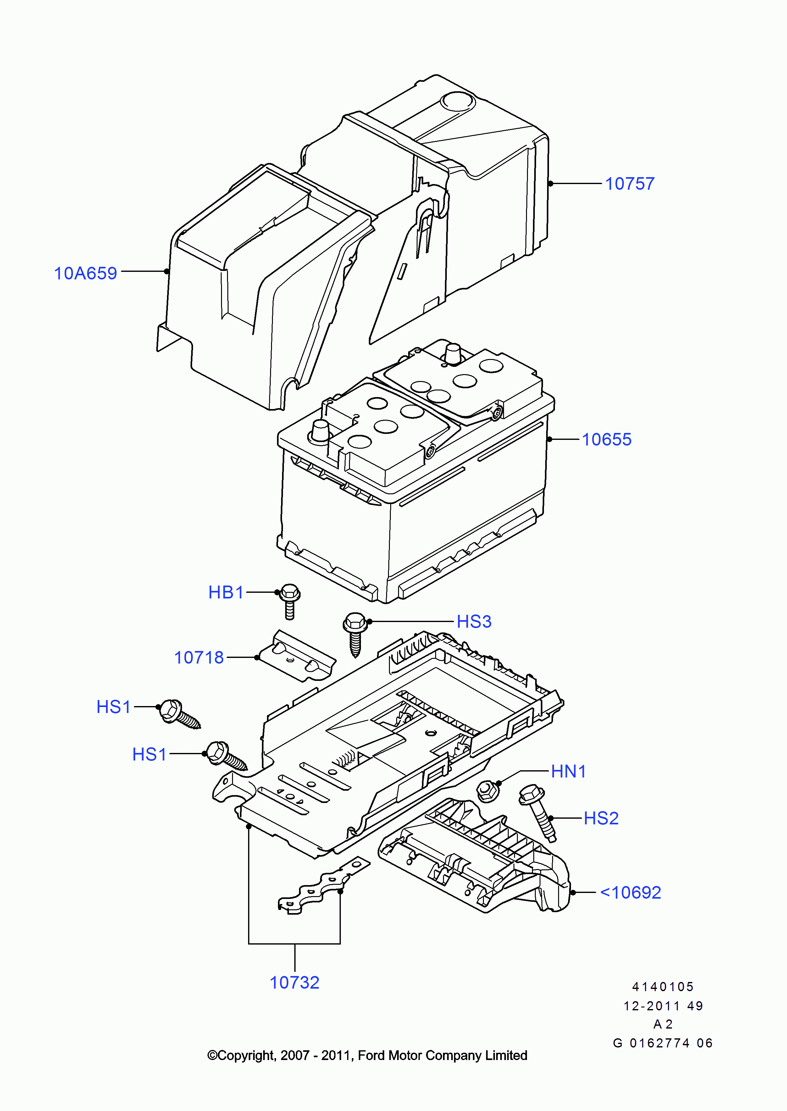 FORD 1712277 - Startera akumulatoru baterija autodraugiem.lv