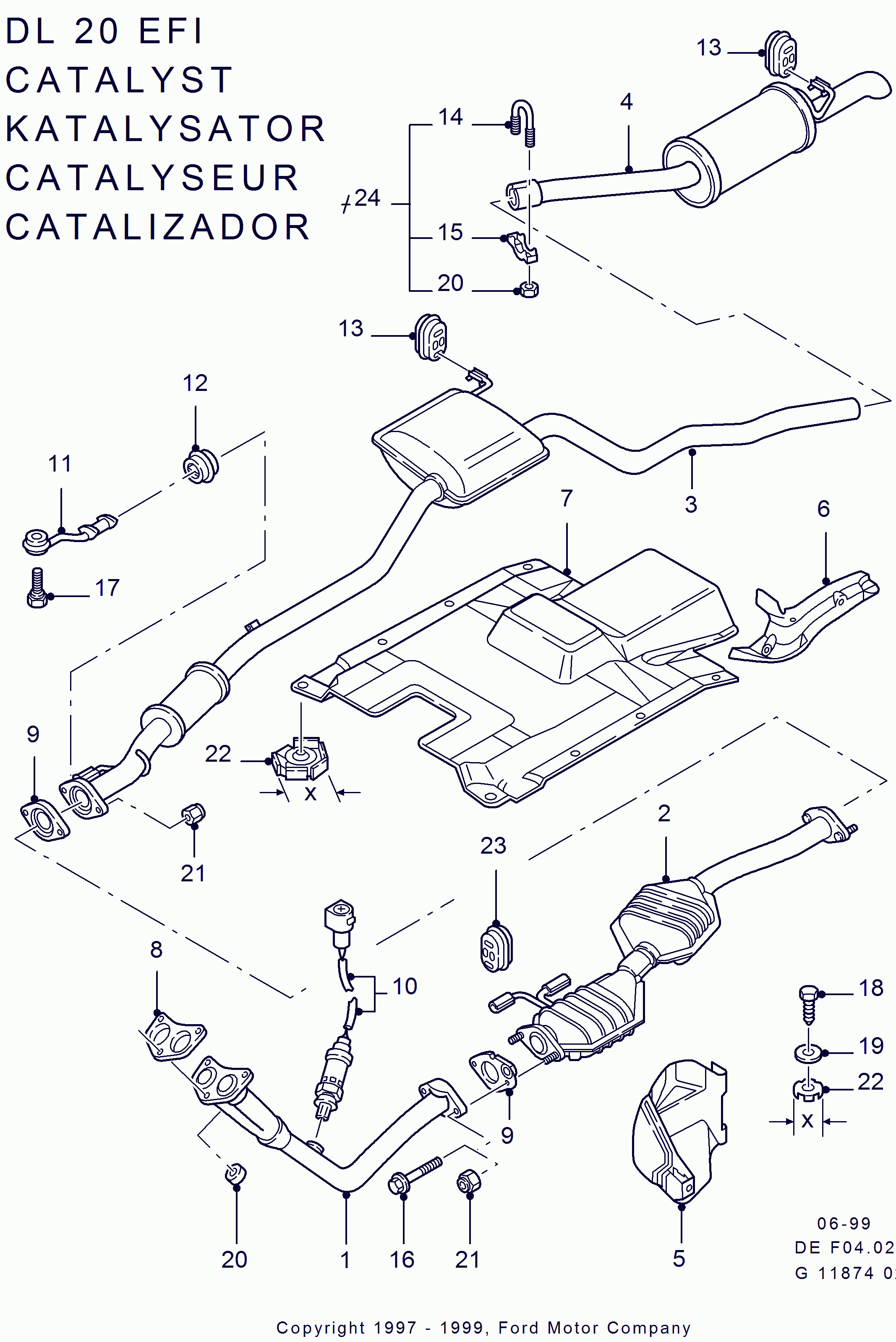 FORD 6162279 - Blīve, Izplūdes caurule autodraugiem.lv