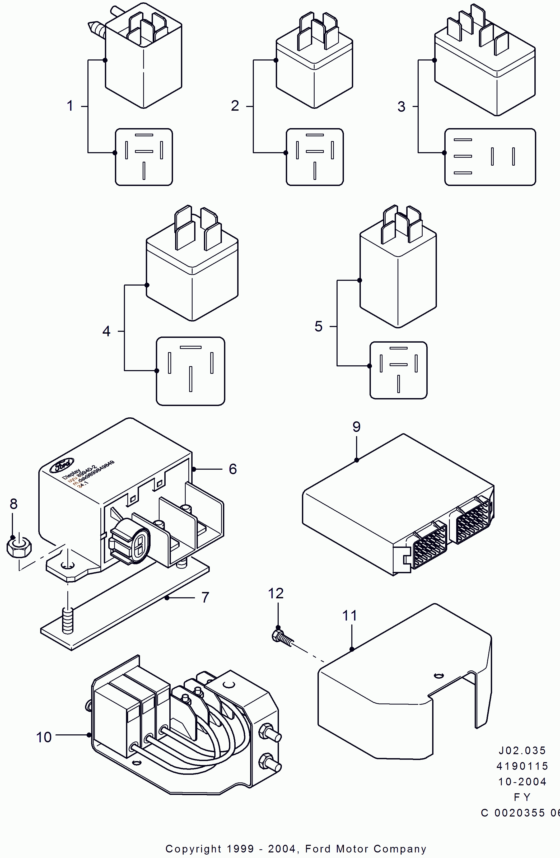 FORD 4330629 - Pagrieziena signāla pārtraucējs autodraugiem.lv