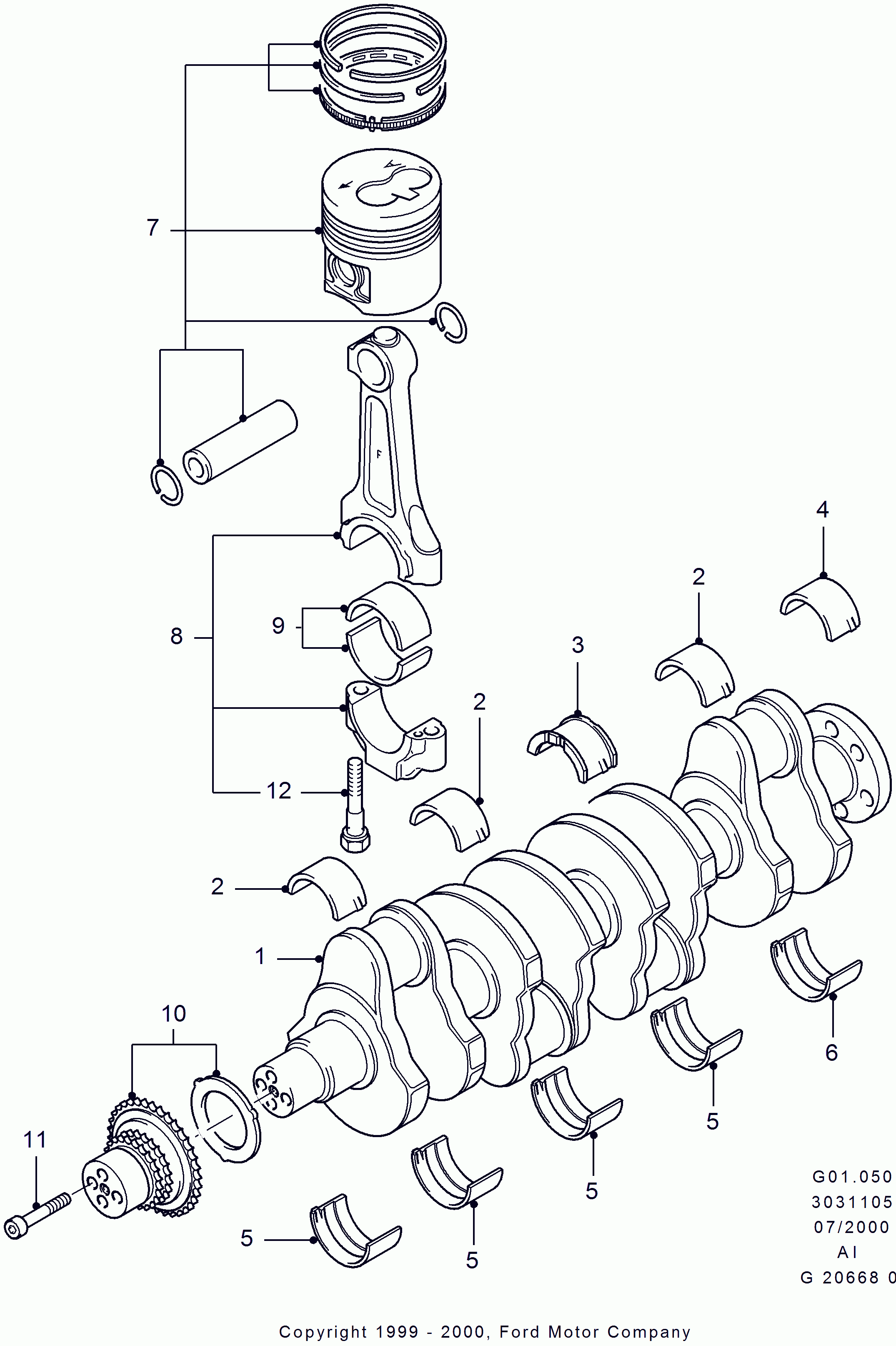 FORD 1 109 285 - Sadales vārpstas piedziņas ķēdes komplekts autodraugiem.lv