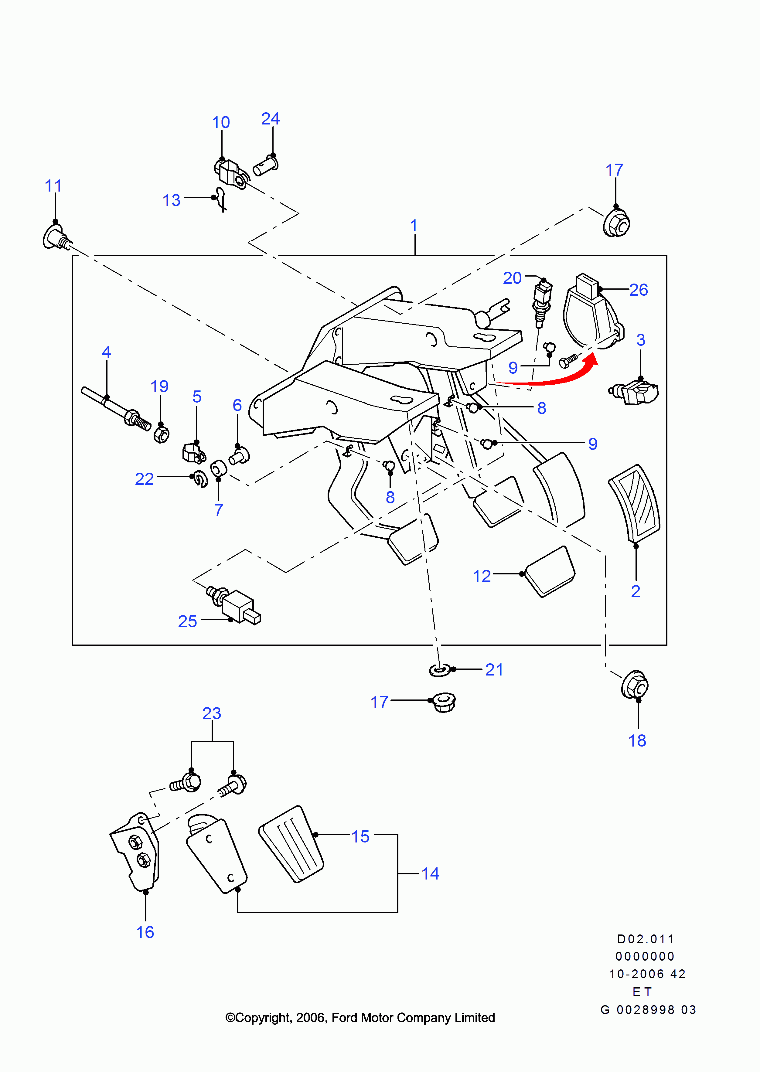 FORD 3 922 097 - Slēdzis, Sajūga vadība (Tempomat) autodraugiem.lv