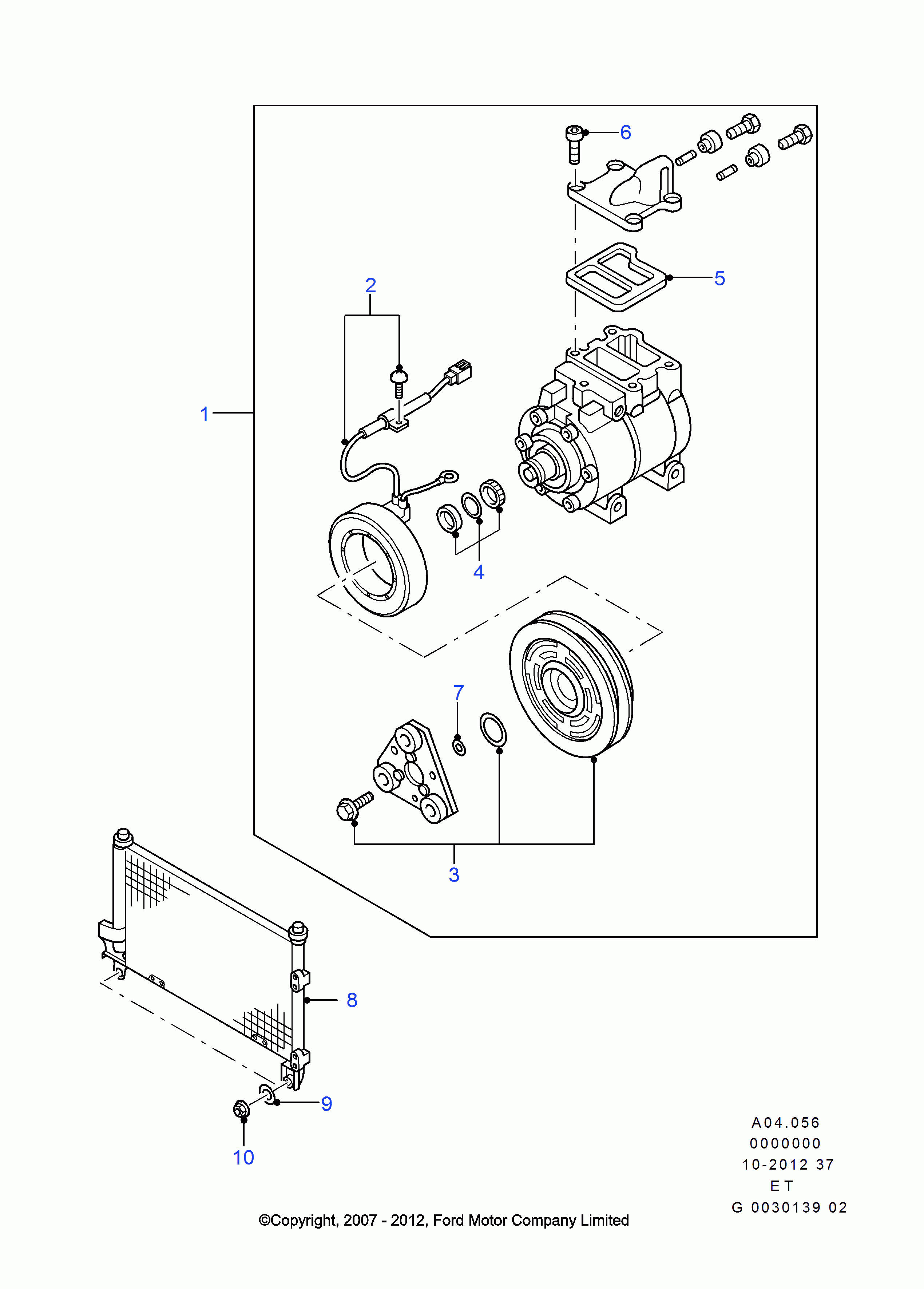 FORD 3636288 - Kompresors, Gaisa kond. sistēma autodraugiem.lv