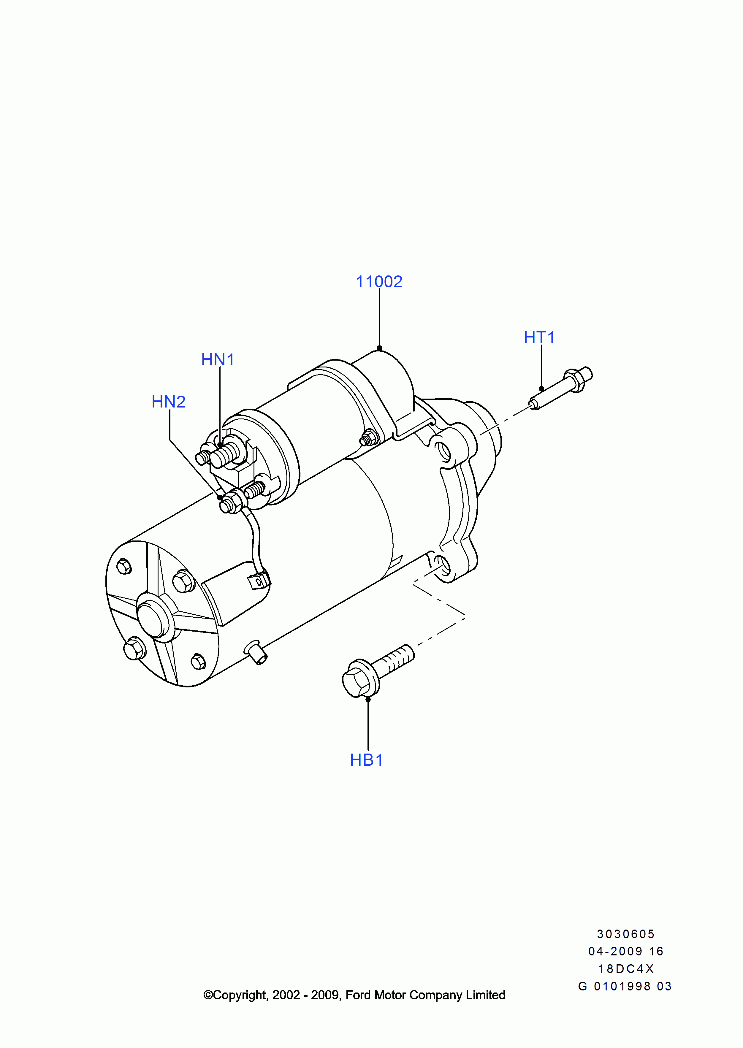 FORD 1473815 - Stud, M10 X 45MM + M8 X 15MM autodraugiem.lv