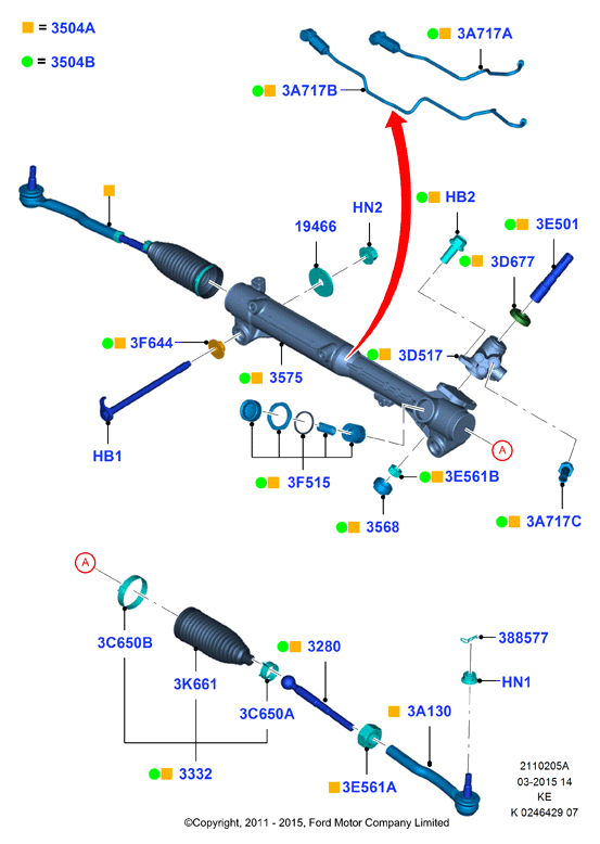 FORD 1775547 - Aksiālais šarnīrs, Stūres šķērsstiepnis autodraugiem.lv