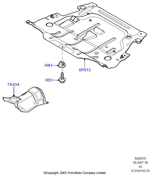 FORD 1 682 940 - Motora vāks autodraugiem.lv